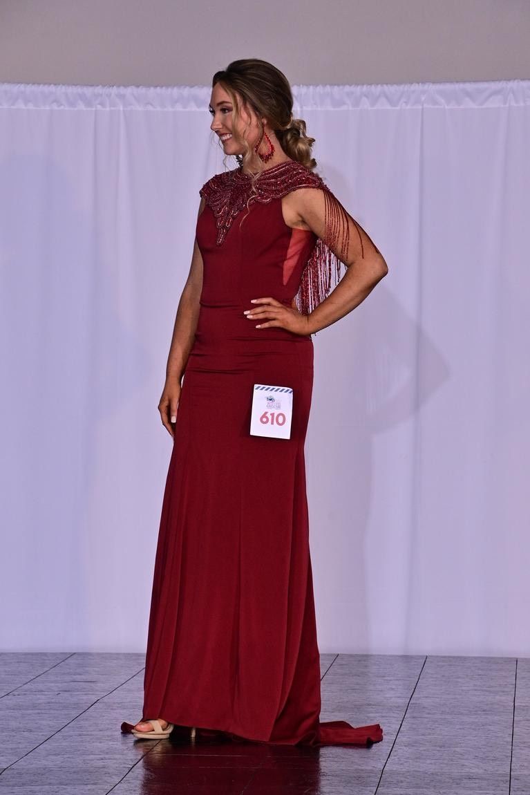 Size 6 Pageant Burgundy Red Floor Length Maxi on Queenly