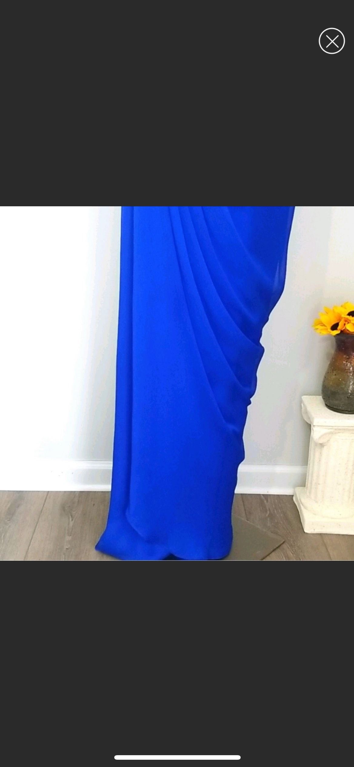 Aidan Mattox Size 10 Prom Blue Floor Length Maxi on Queenly