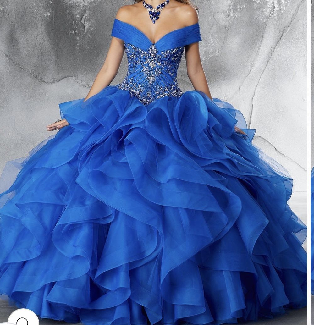 Morilee  Size 8 Blue Ball Gown on Queenly