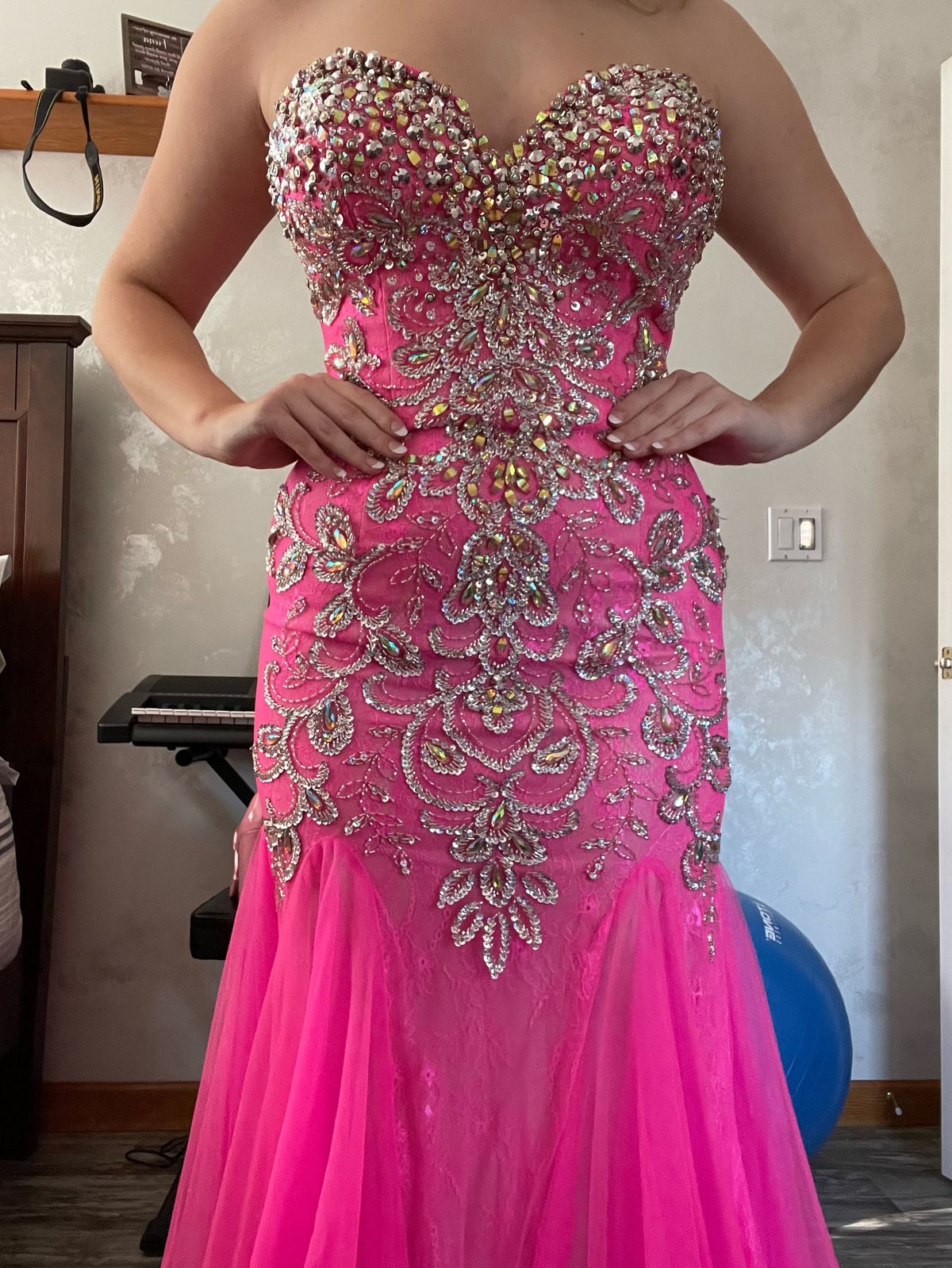 Mac Duggal Size 10 Pink Mermaid Dress on Queenly