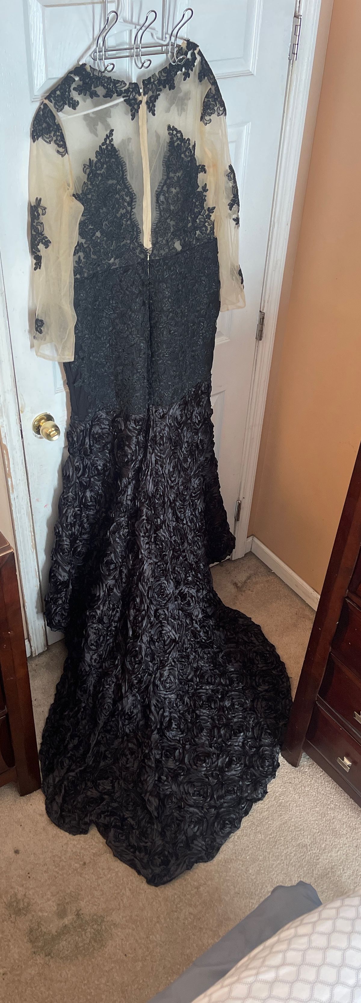 Plus Size 20 Prom Black Mermaid Dress on Queenly