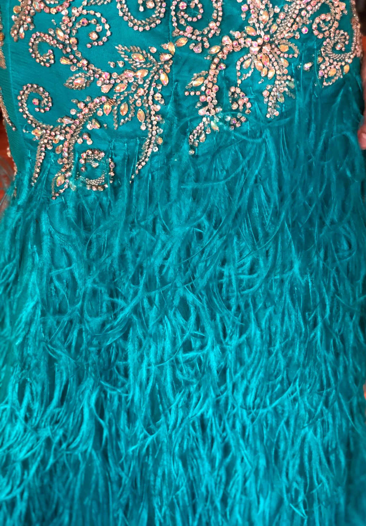 Mac Duggal Size 4 Pageant Blue Mermaid Dress on Queenly