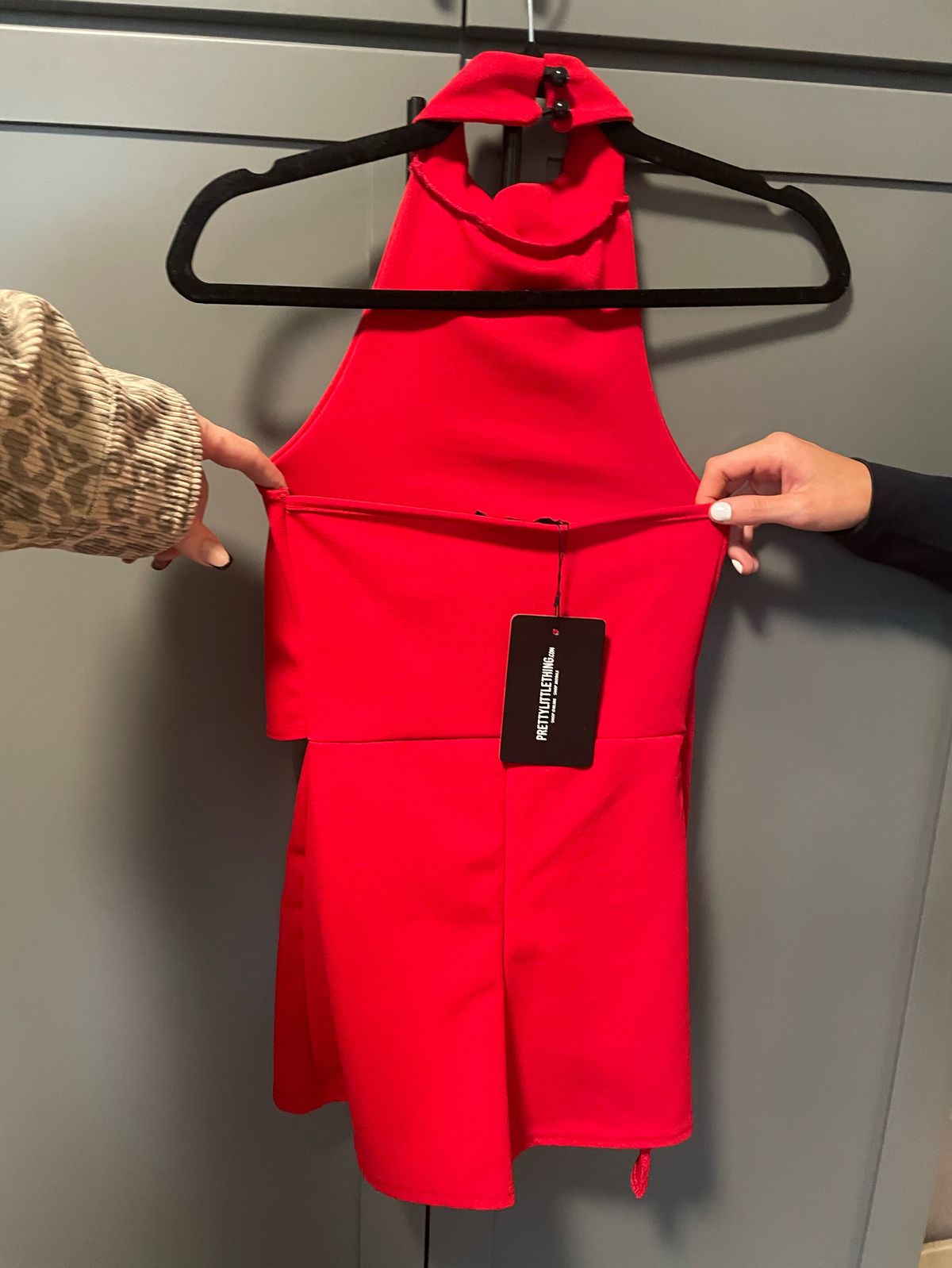 Size 00 Red Formal Jumpsuit on Queenly
