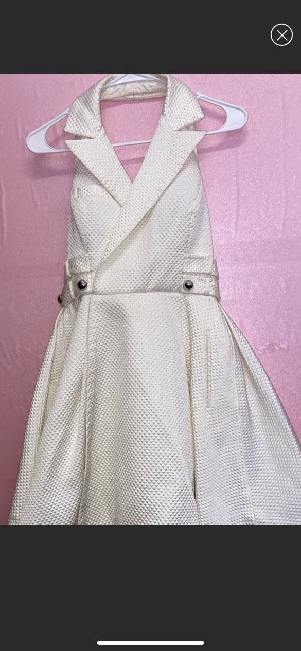 Size 00 White Cocktail Dress on Queenly