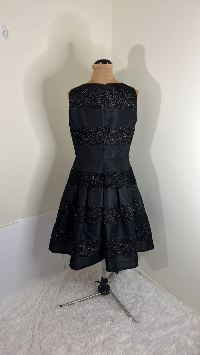 Tommy hilfiger Size 8 Wedding Guest Black A-line Dress on Queenly