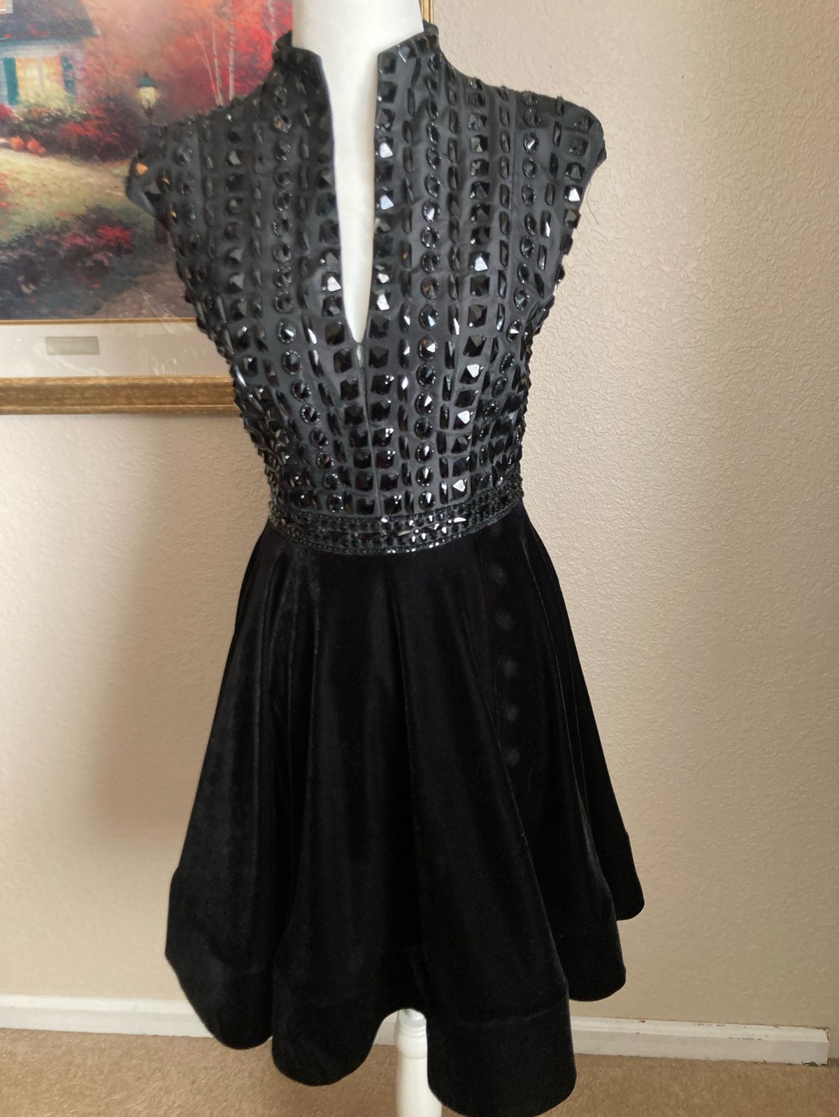 Johnathan Kayne Size 6 Black Cocktail Dress on Queenly