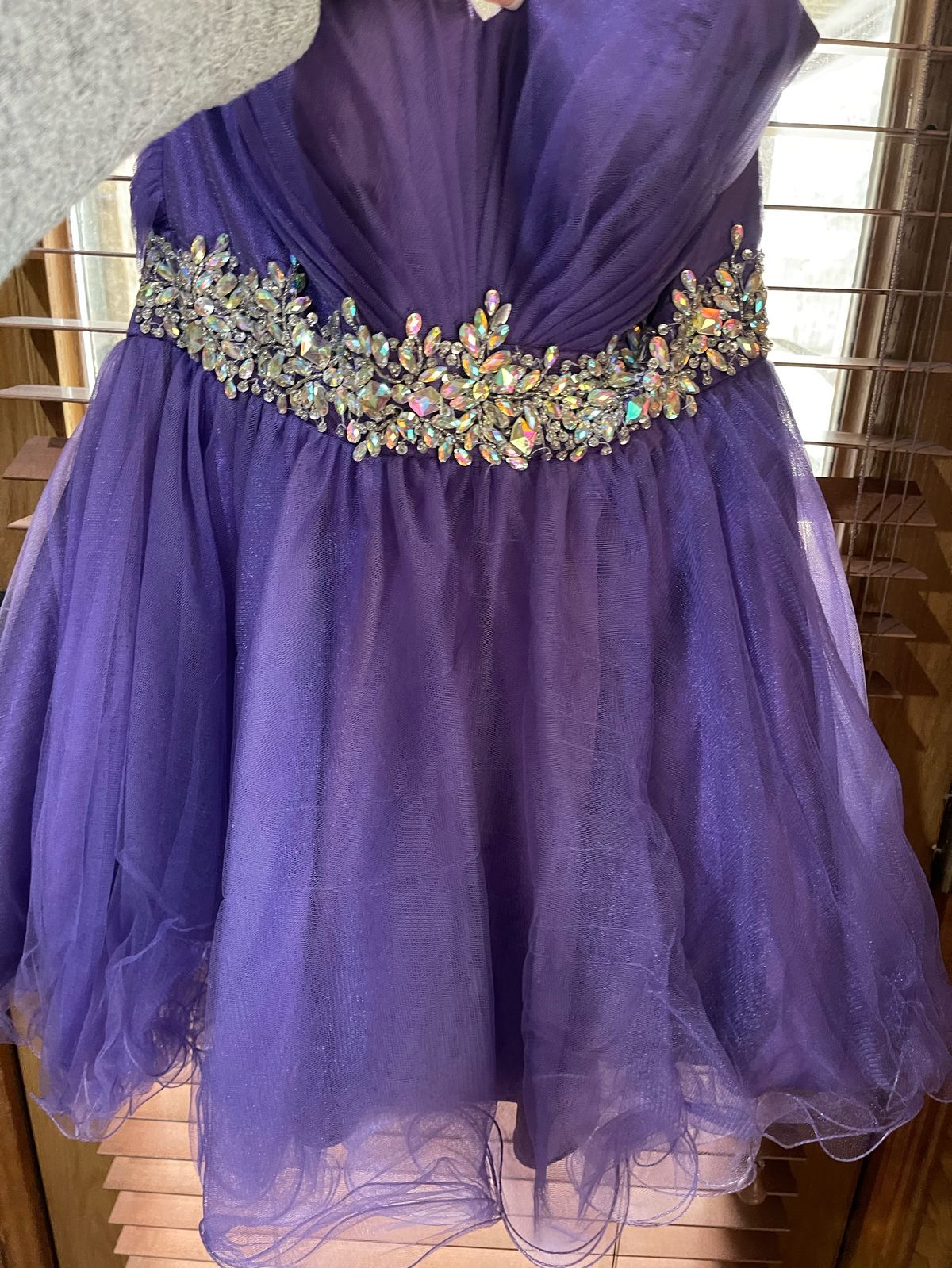 Size 10 Prom Purple Cocktail Dress on Queenly