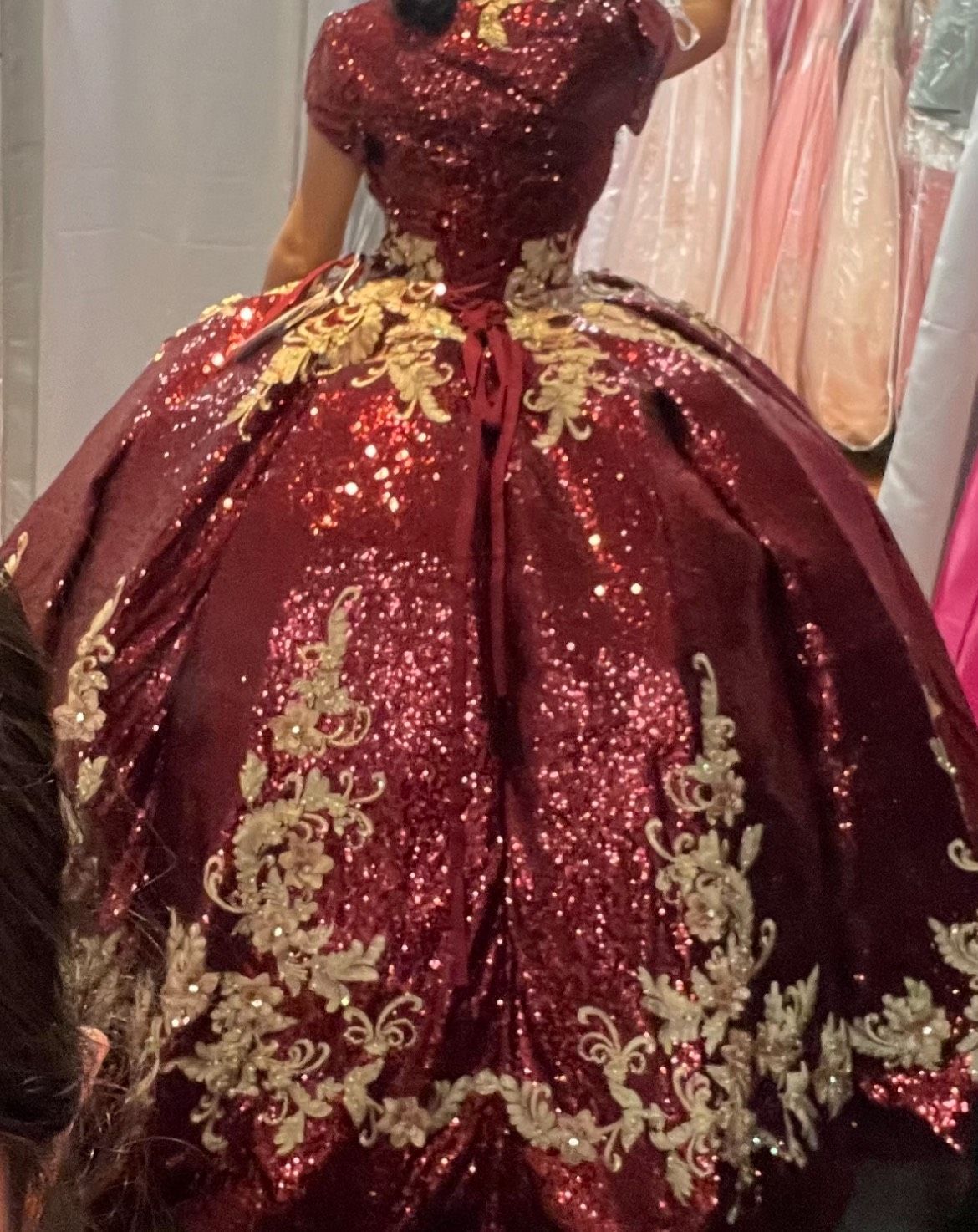 Size 2 Red Ball Gown on Queenly