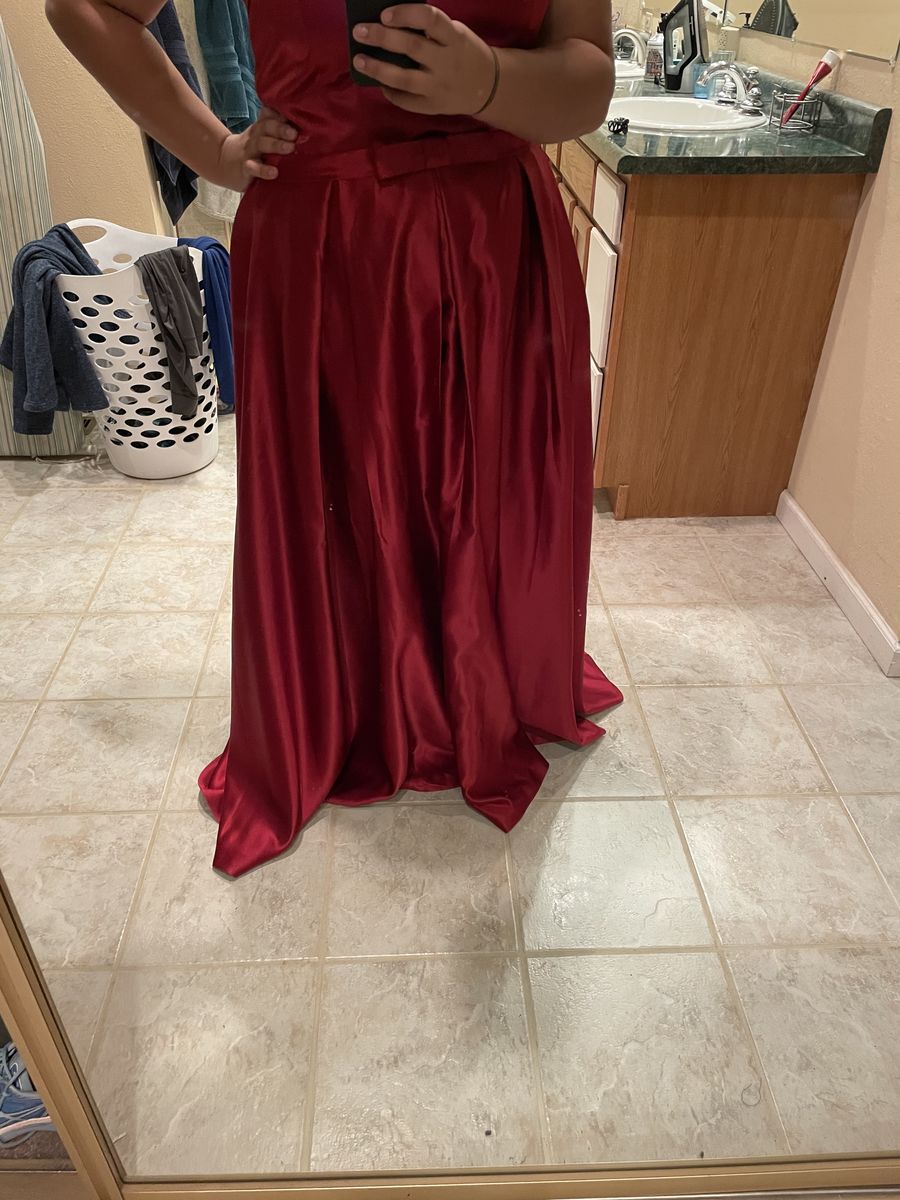 Plus Size 30 Red Ball Gown on Queenly
