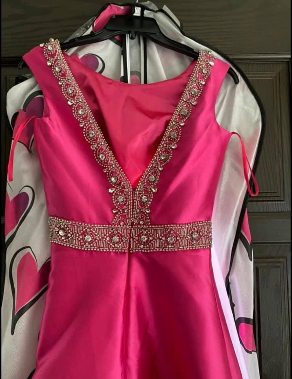 Pop Pageantry Size 0 Pageant Pink Dress With Train on Queenly
