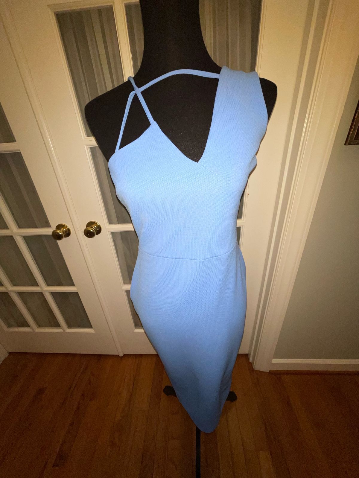 Asos Size 8 Wedding Guest Blue Cocktail Dress on Queenly