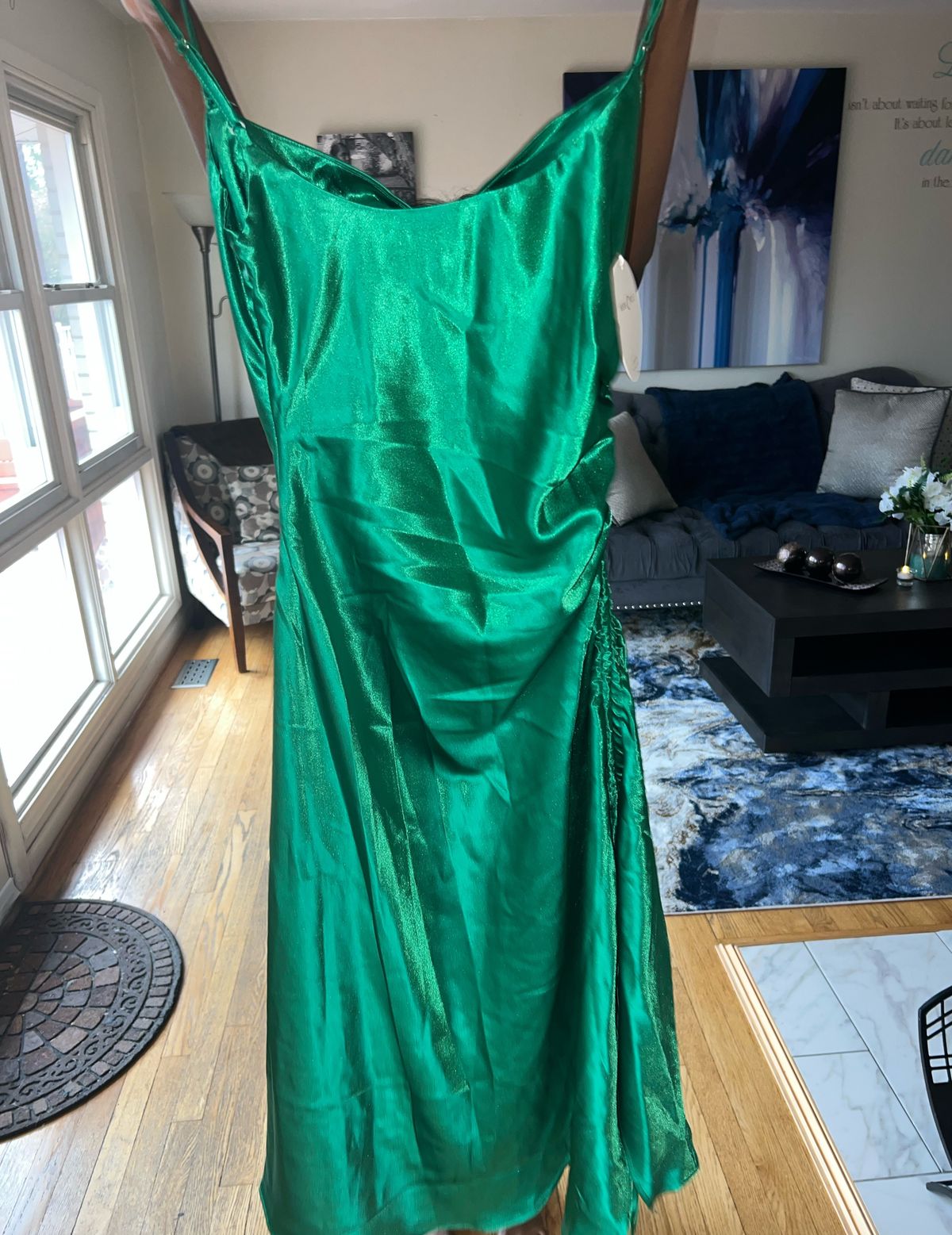 Size 14 Prom Green Cocktail Dress on Queenly