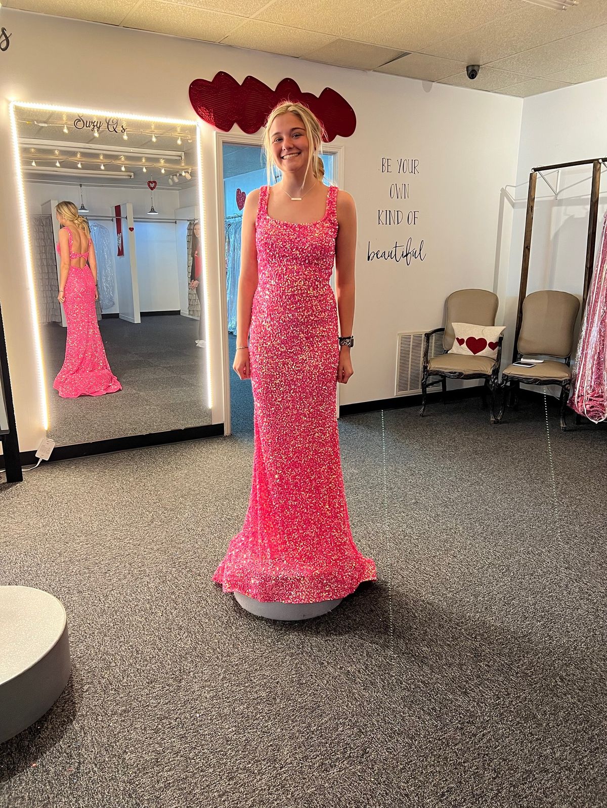 Size 2 Prom Pink Dress With Train on Queenly
