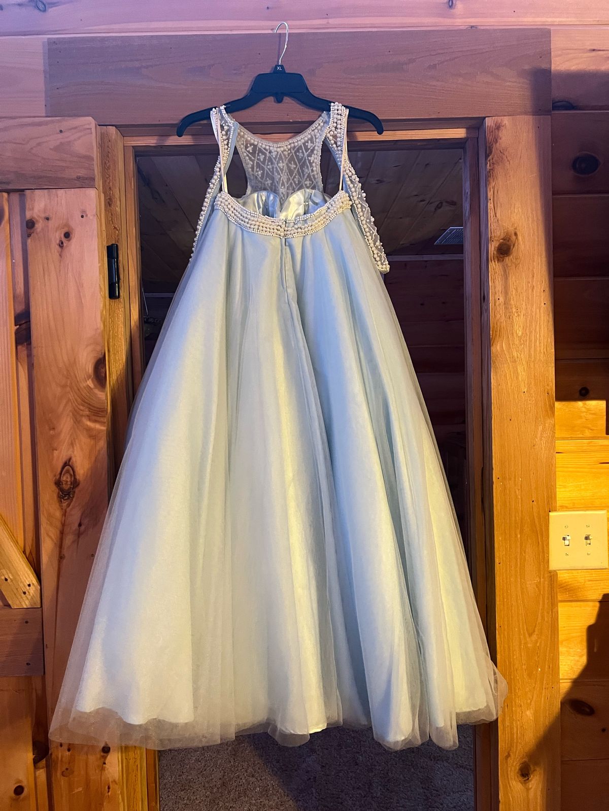 Size 0 Prom Blue Floor Length Maxi on Queenly