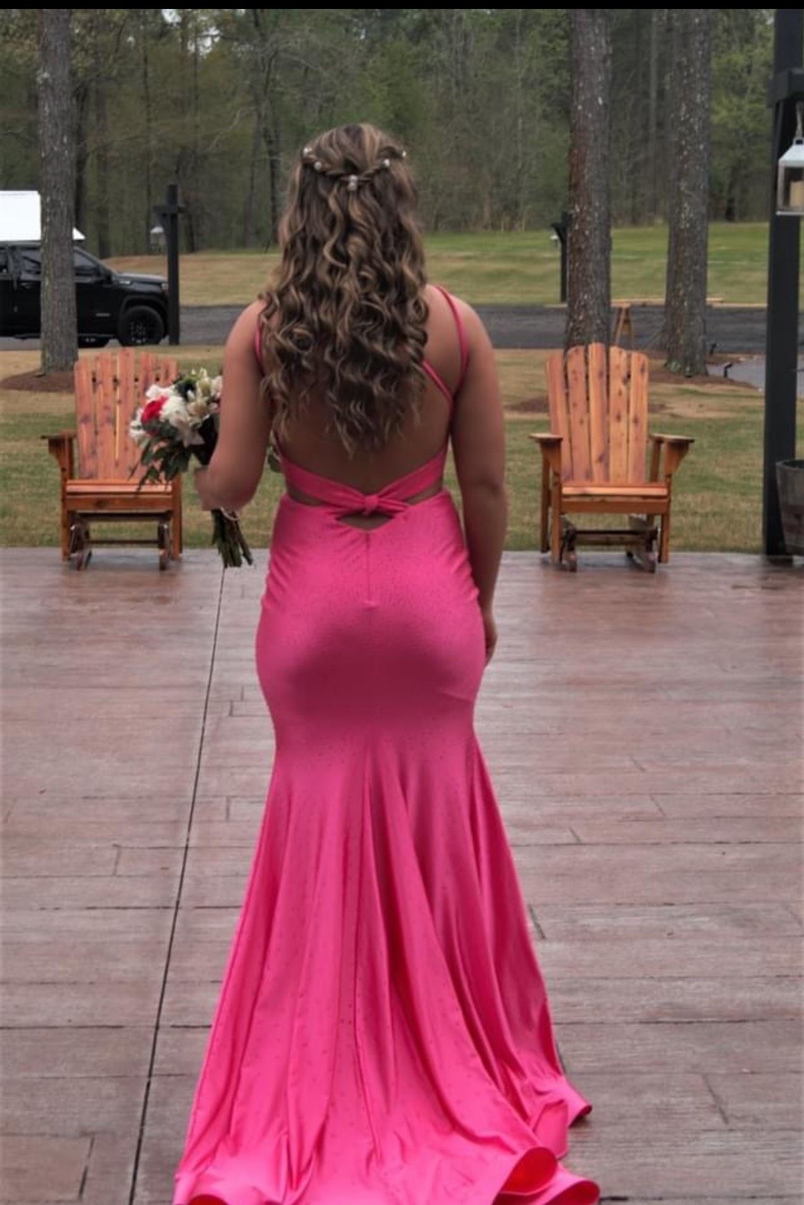 Ellie Wilde Size 4 Prom Pink Mermaid Dress on Queenly