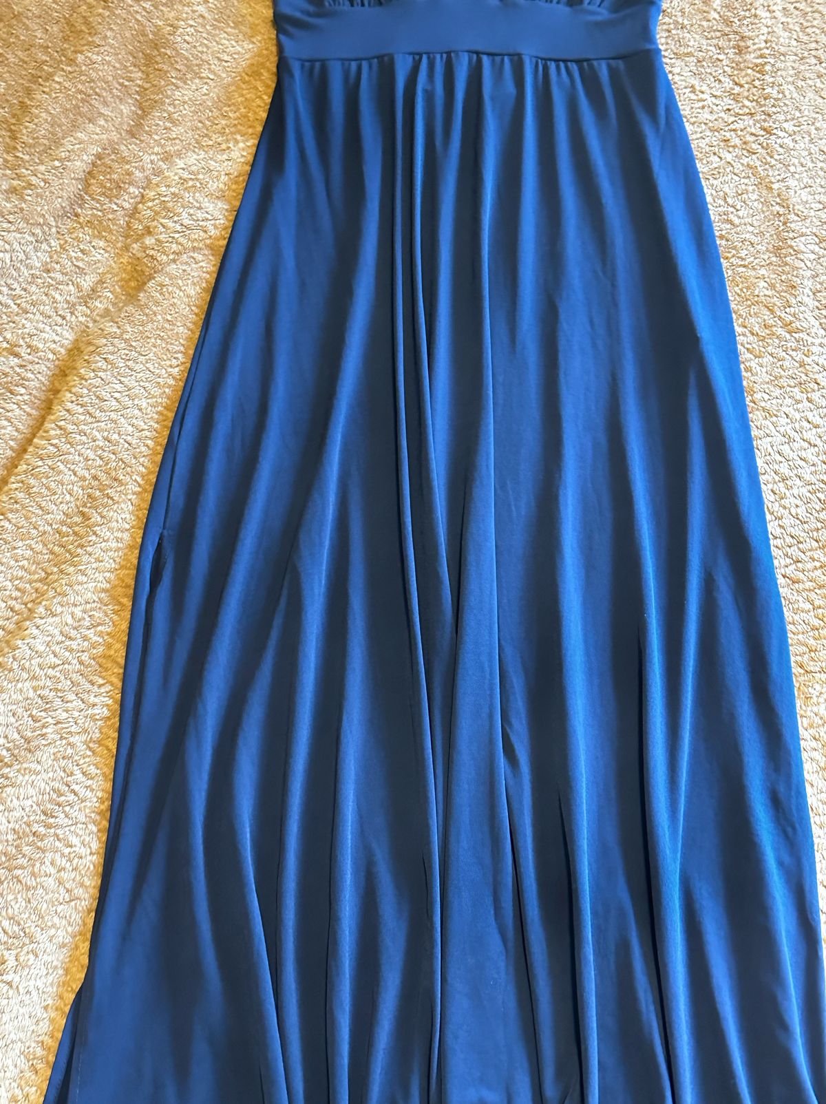 Veronica M Size 2 Prom Plunge Royal Blue Floor Length Maxi on Queenly
