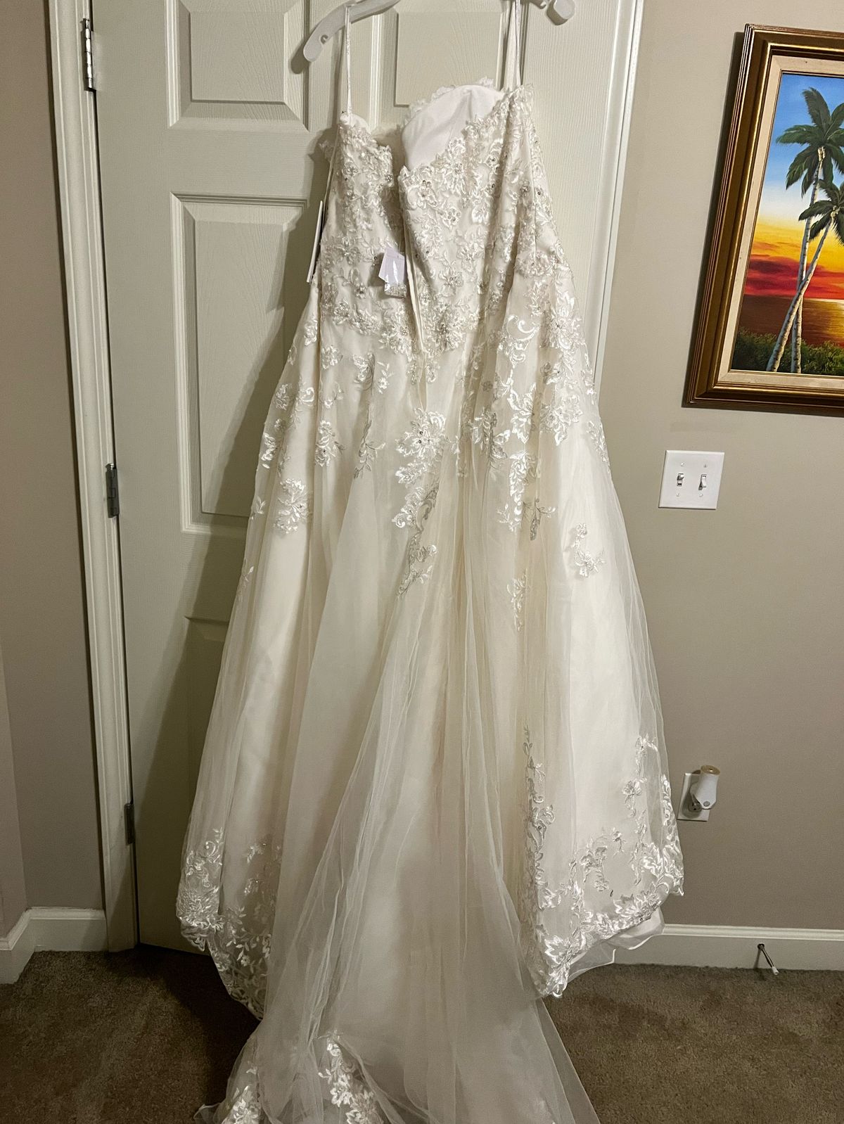 Plus Size 22 Wedding White A-line Dress on Queenly