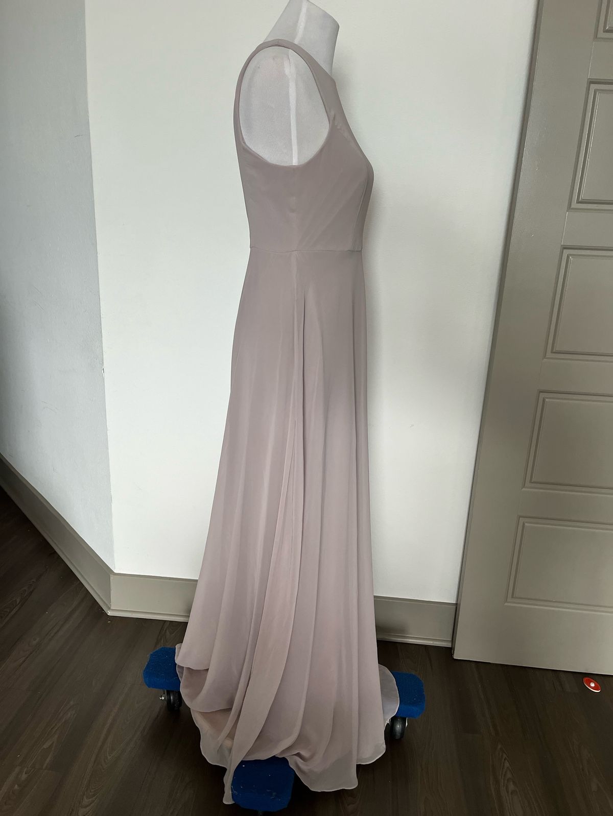Thread Size 6 High Neck Pink Floor Length Maxi on Queenly