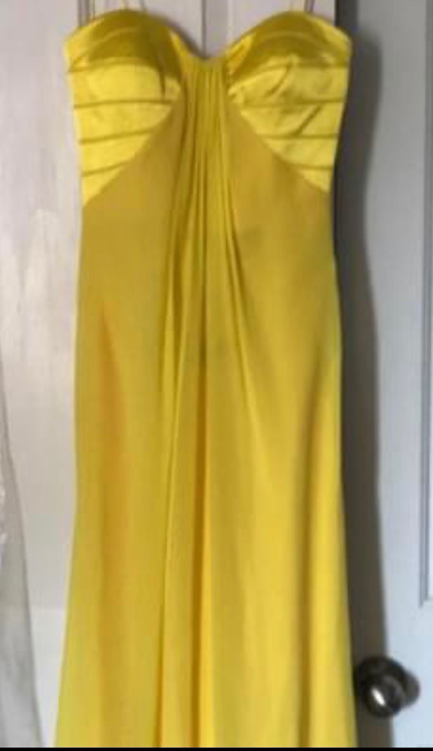 La Femme Size 10 Wedding Guest Yellow Ball Gown on Queenly