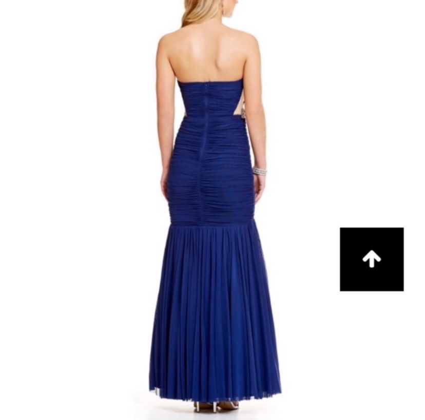 Jodi Kristopher Girls Size 5 Prom Blue Mermaid Dress on Queenly