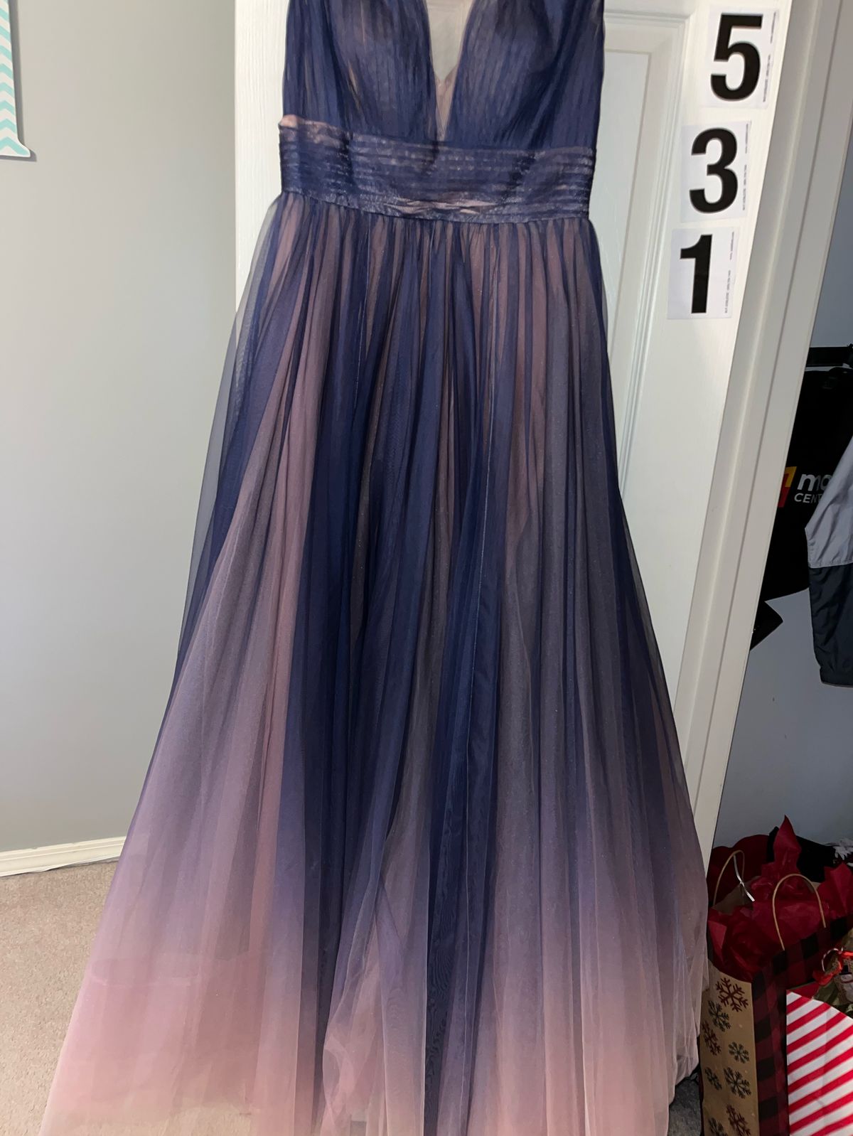 Mac Duggal Size 4 Prom Purple Ball Gown on Queenly