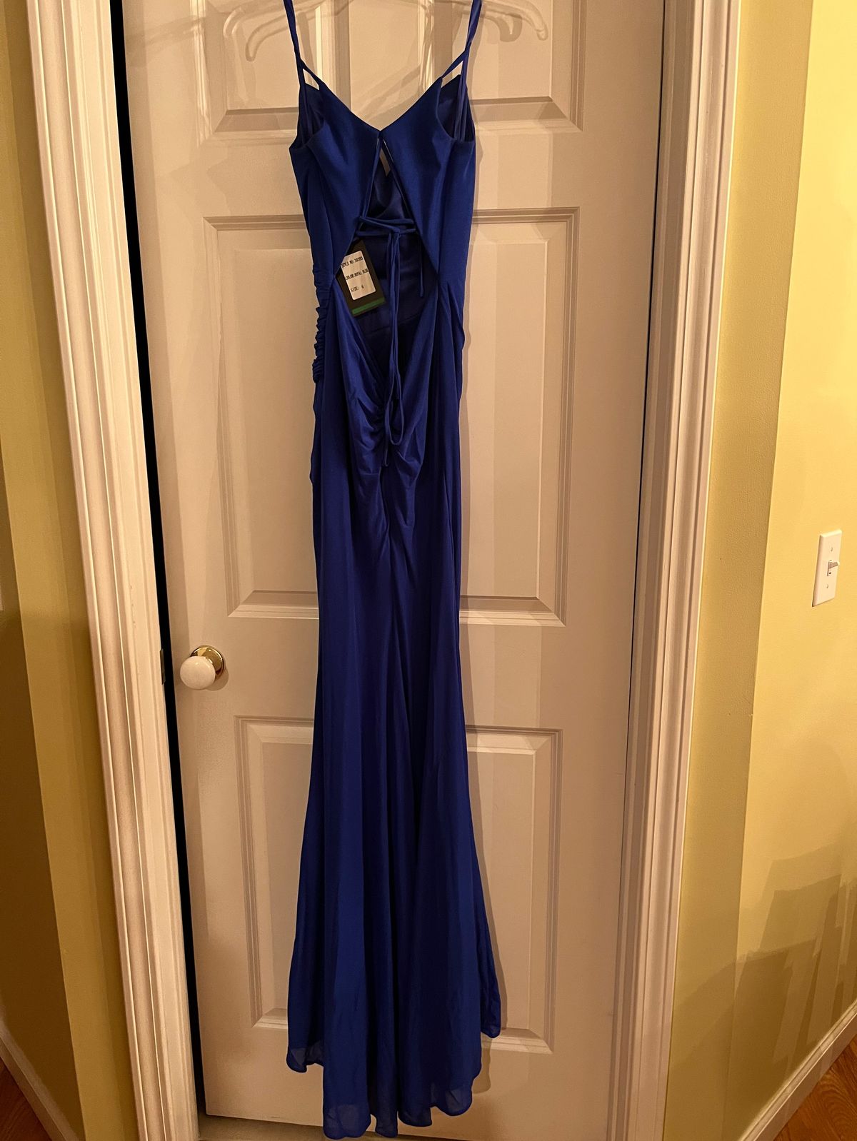 La Femme Size 6 Prom Blue Side Slit Dress on Queenly