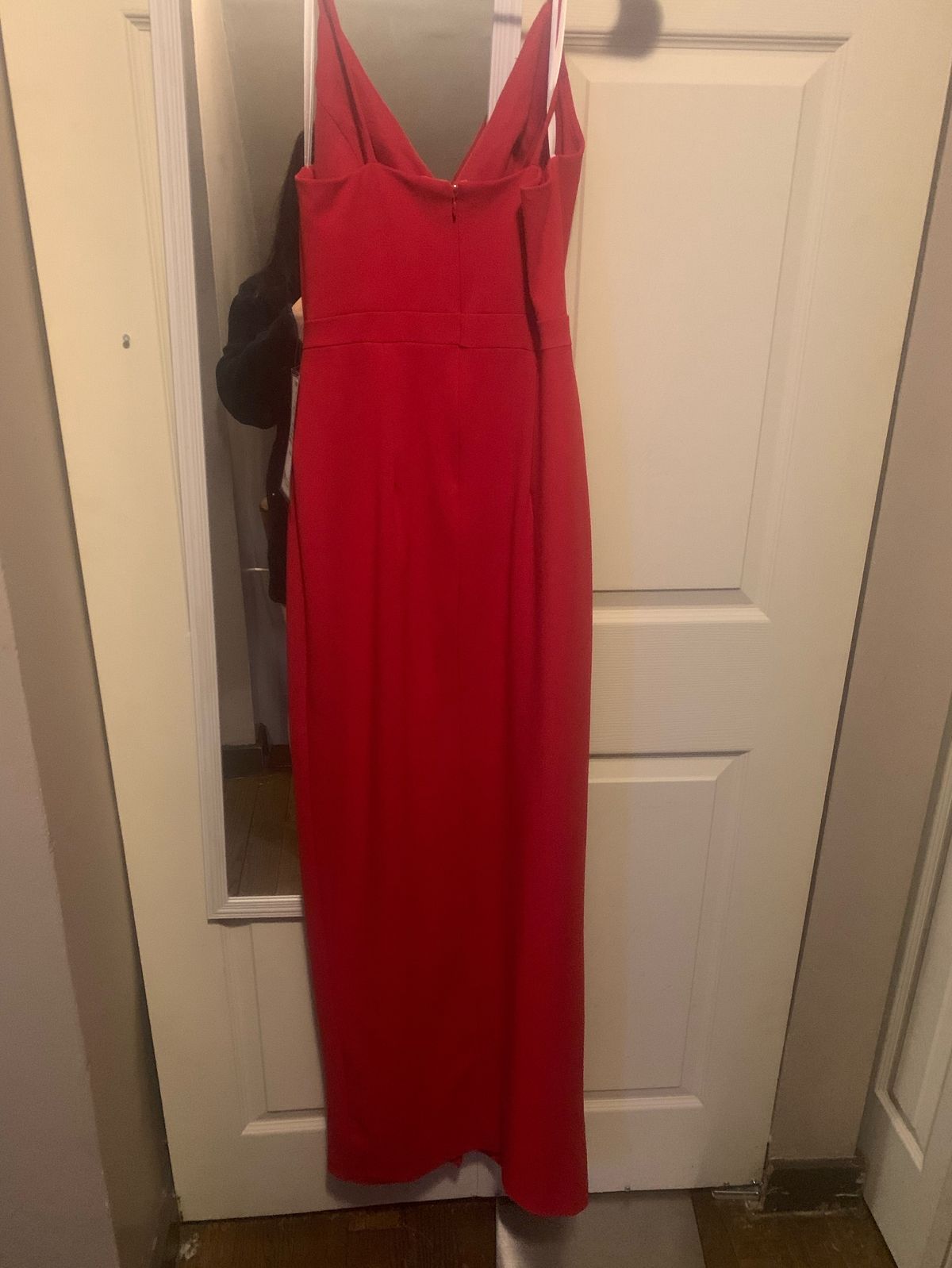 Xscape Size 6 Prom Red Side Slit Dress on Queenly