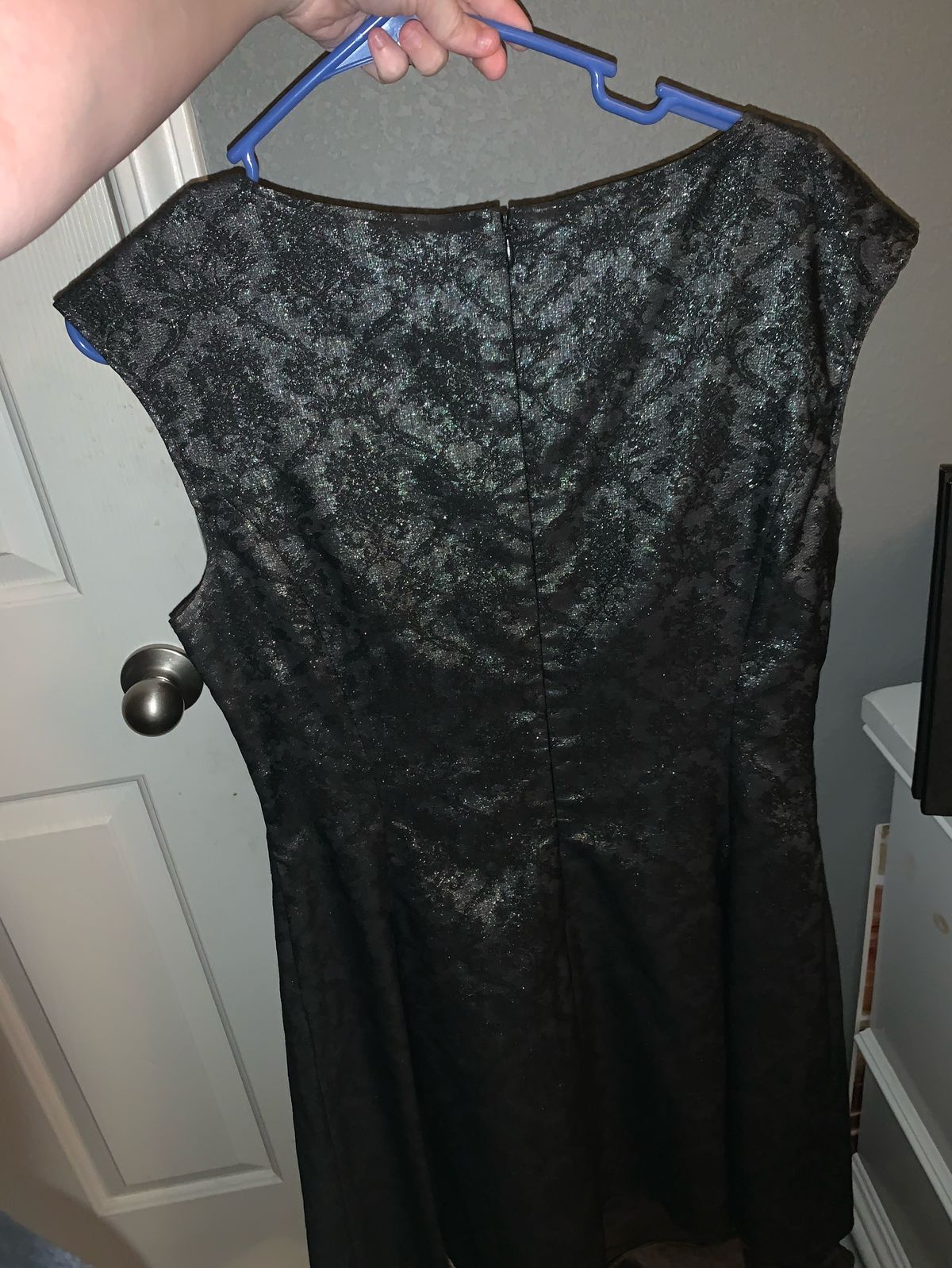Size 8 Homecoming Black A-line Dress on Queenly