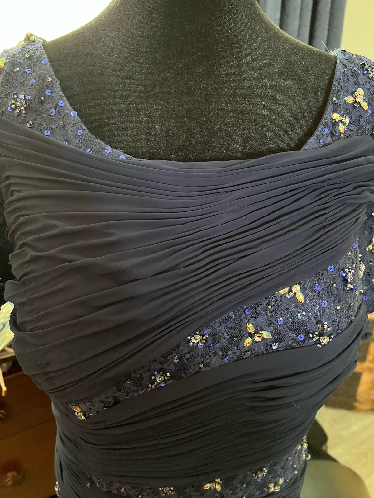 Johnathan Kayne Plus Size 18 Prom Blue Cocktail Dress on Queenly