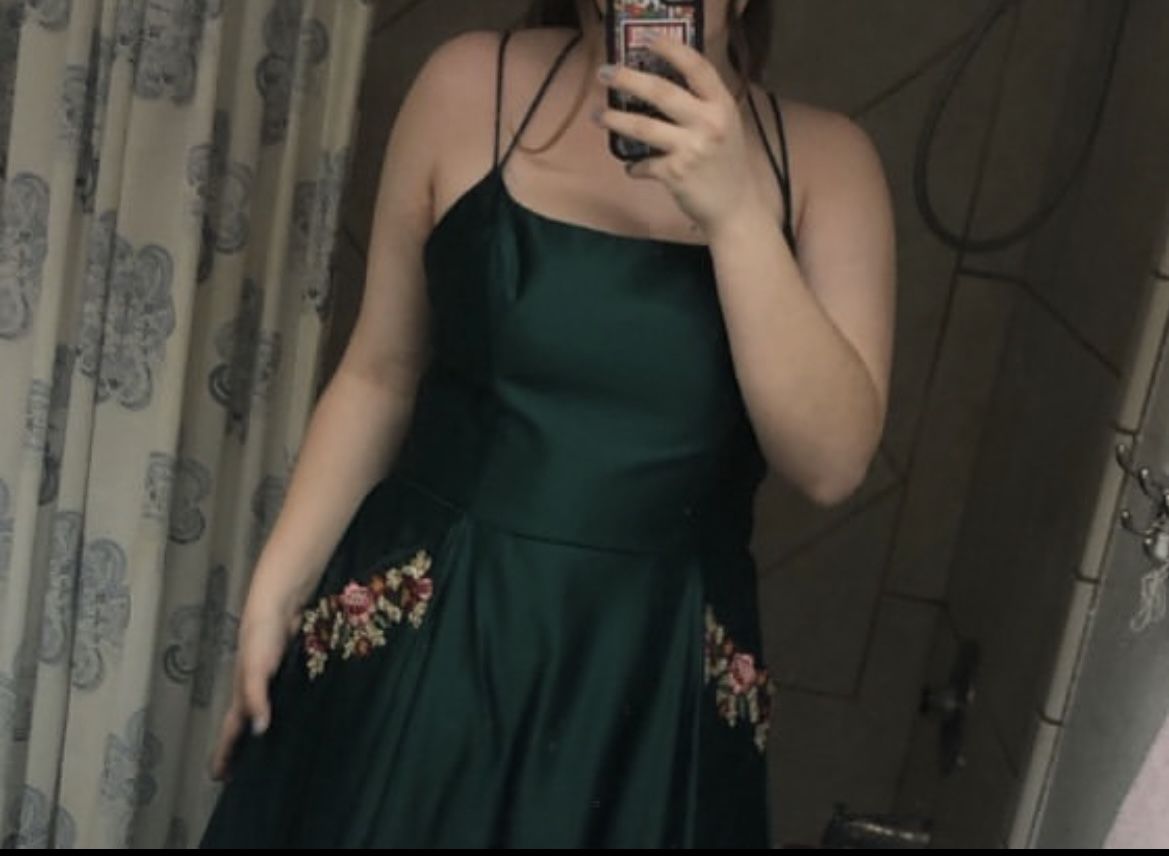 Plus Size 18 Green Ball Gown on Queenly