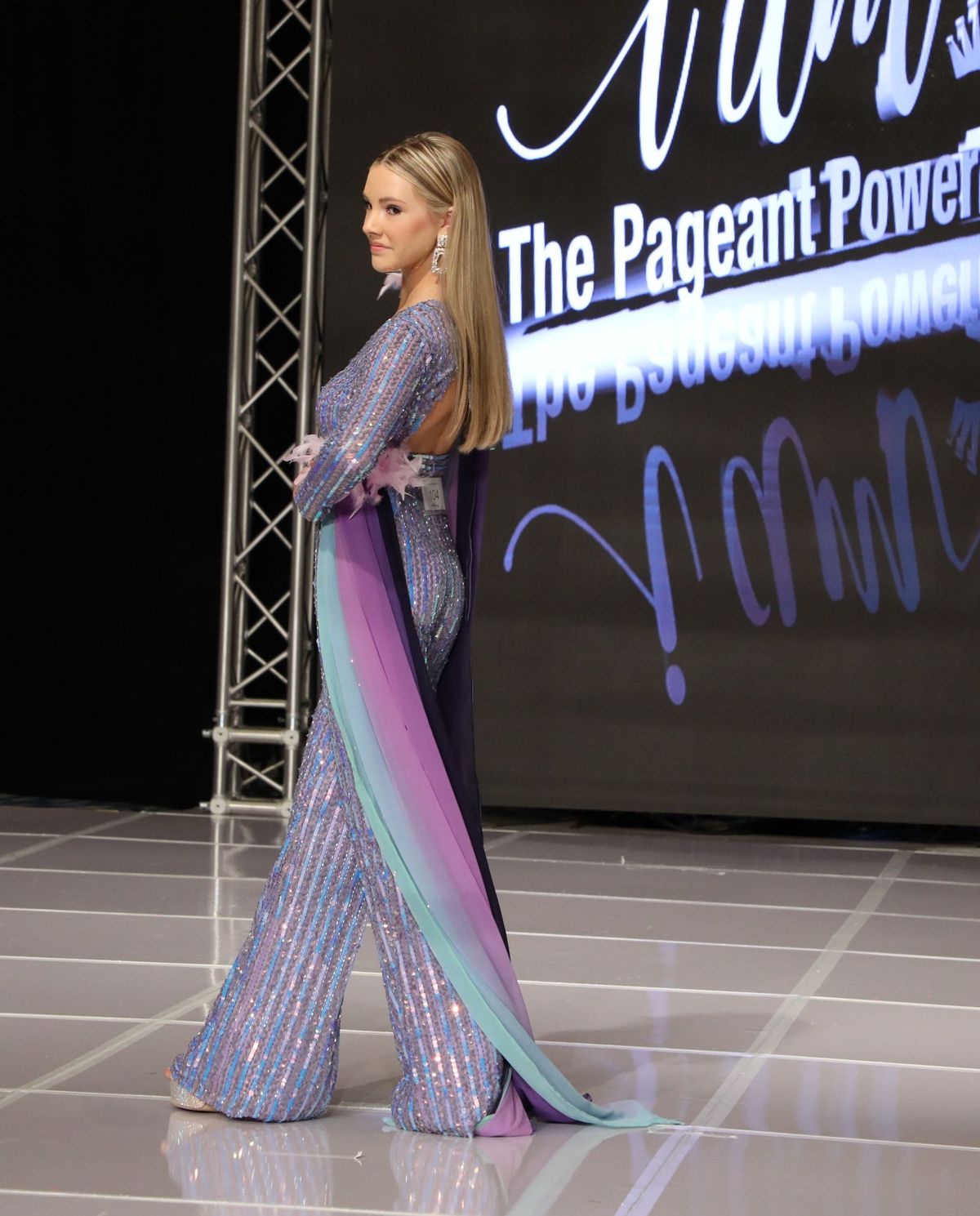 Rachel Allan Size 2 Pageant Purple Formal Jumpsuit on Queenly