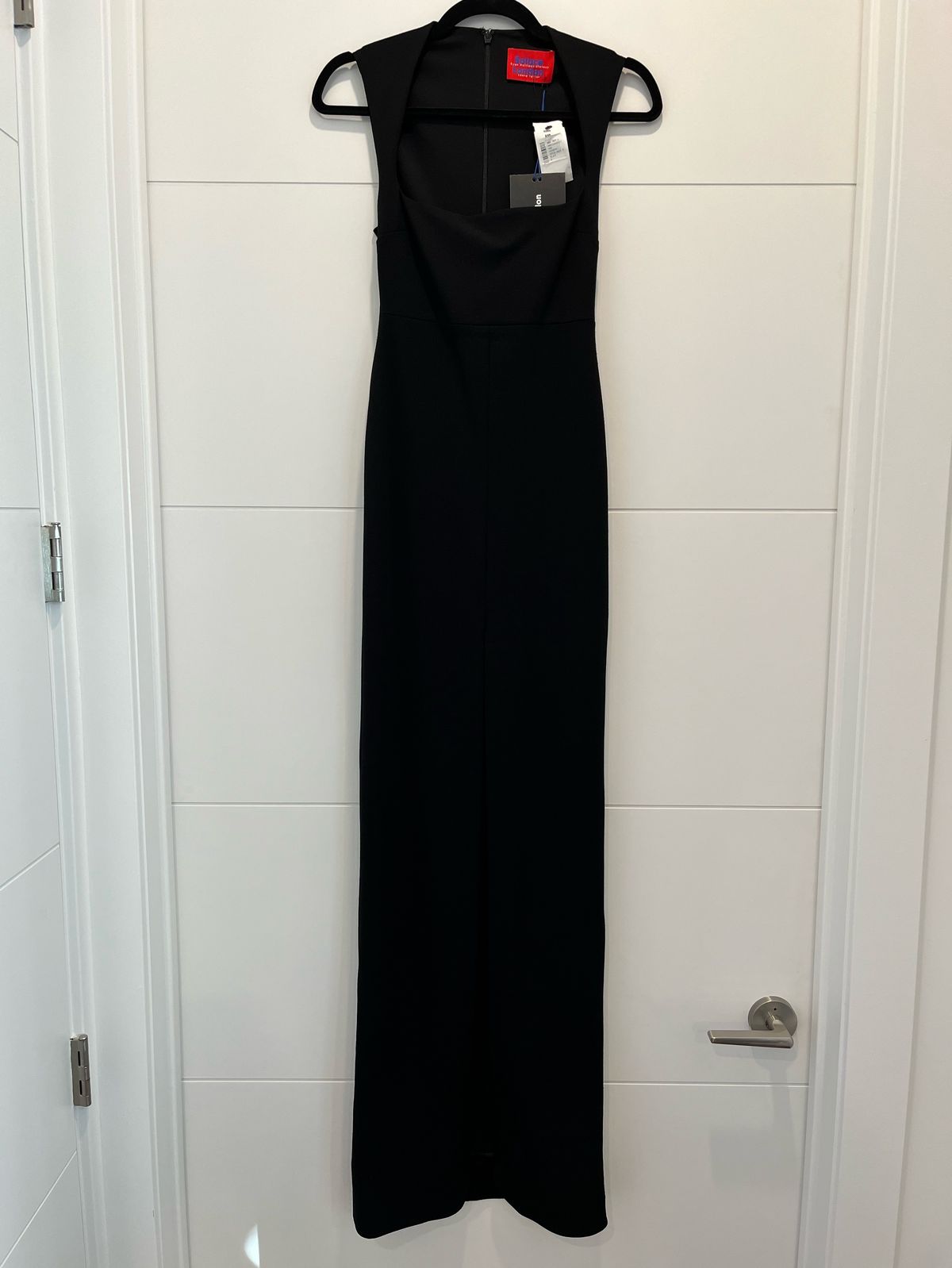 Solace London Size 0 Lace Black Floor Length Maxi on Queenly