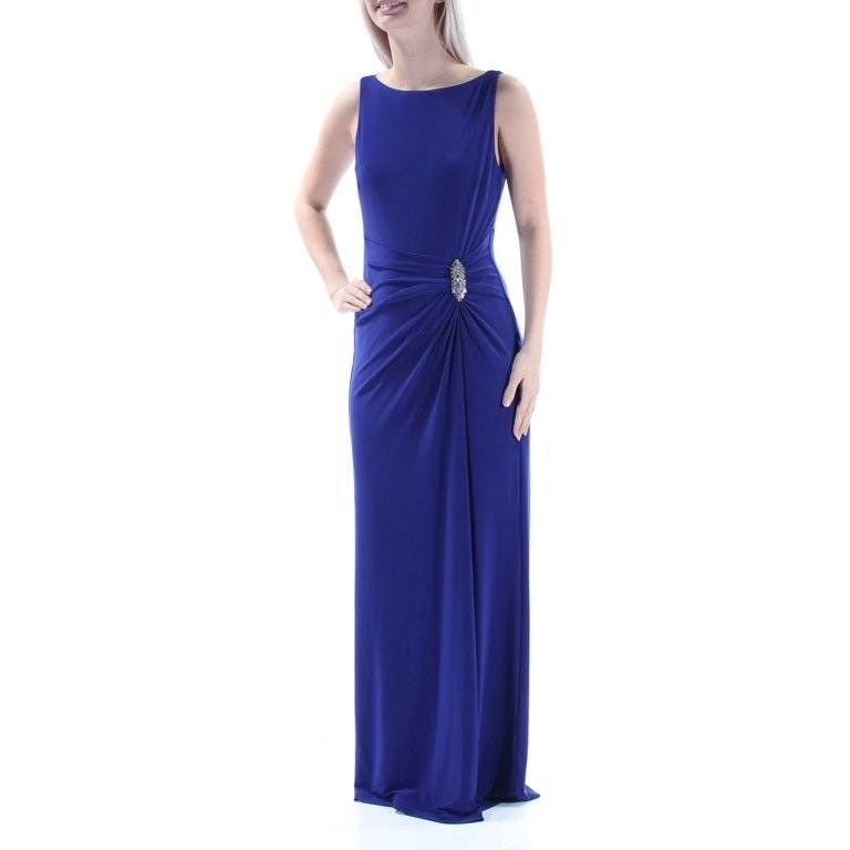Lauren Ralph Lauren Evening Size 6 Prom Sequined Royal Blue A-line Dress on Queenly
