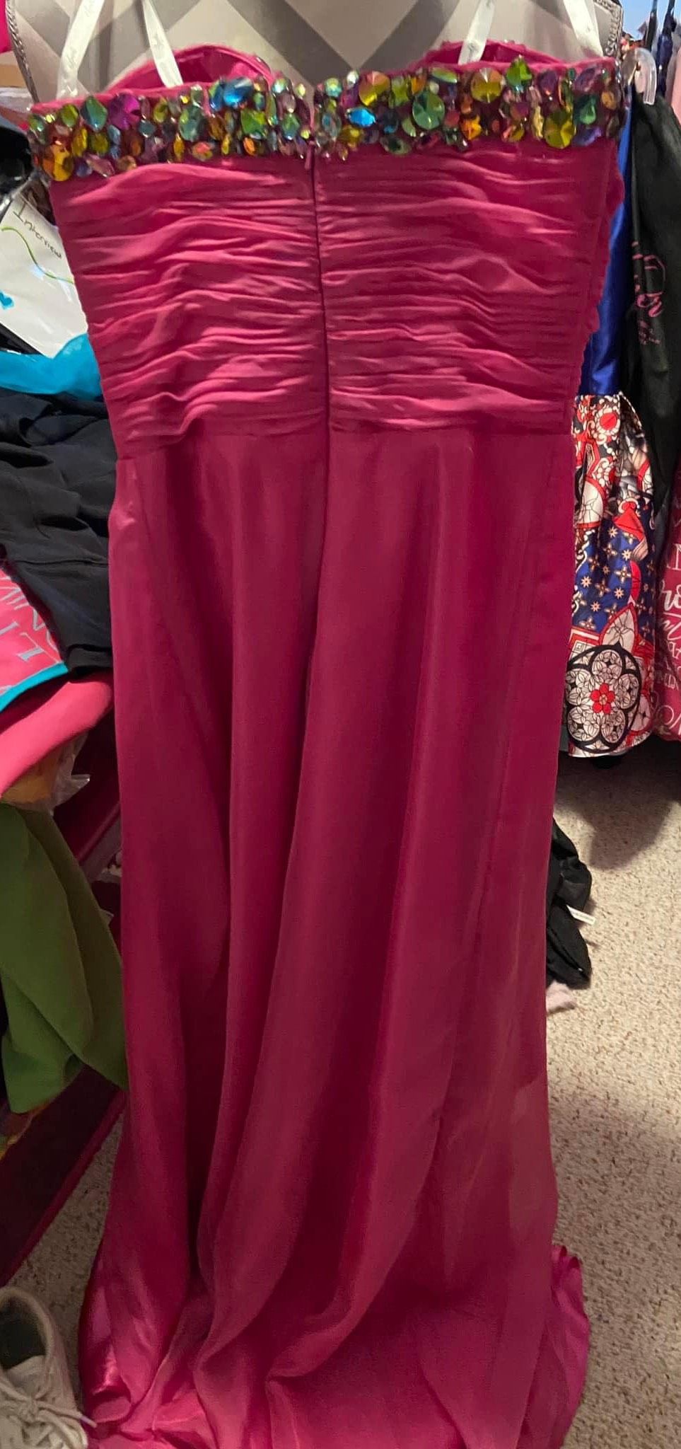 sparkle Size 0 Homecoming Pink Dress With Train on Queenly