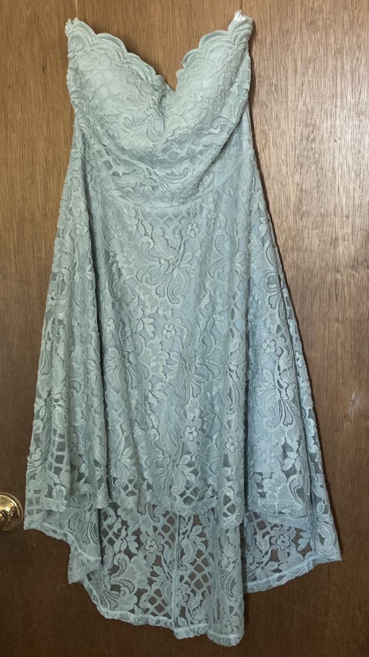 Size 12 Light Green A-line Dress on Queenly