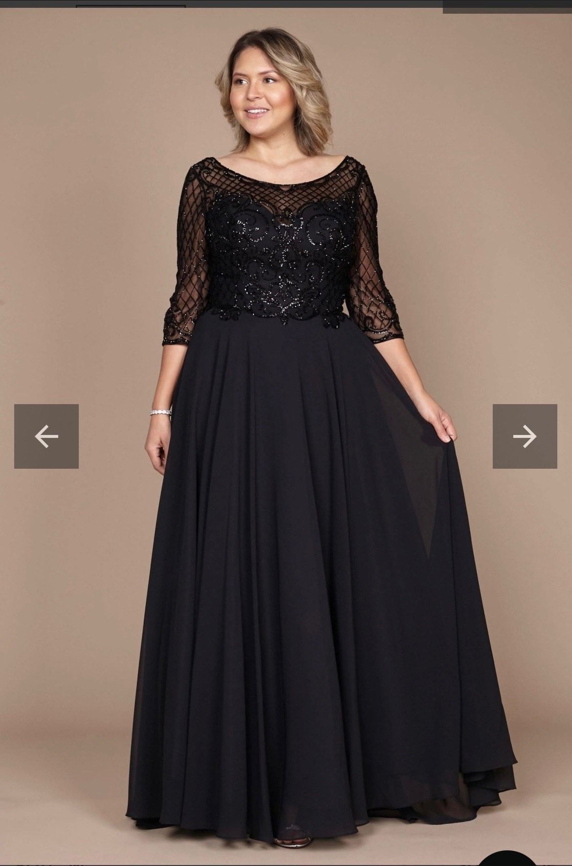 Plus Size 20 Prom Black A-line Dress on Queenly