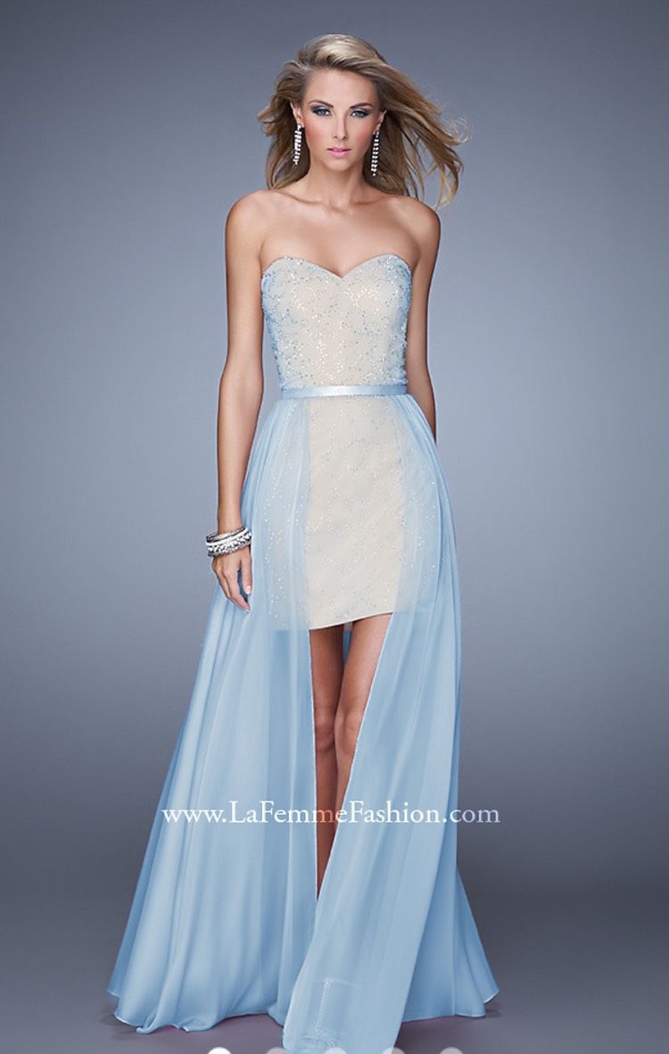La Femme Size 00 Blue Cocktail Dress on Queenly