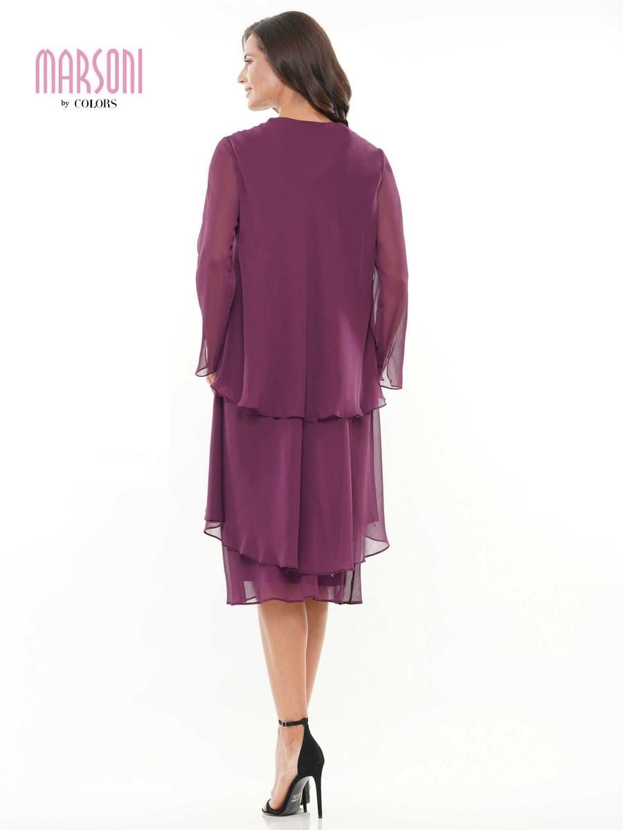 Style M307 Marsoni Size 10 Purple Cocktail Dress on Queenly
