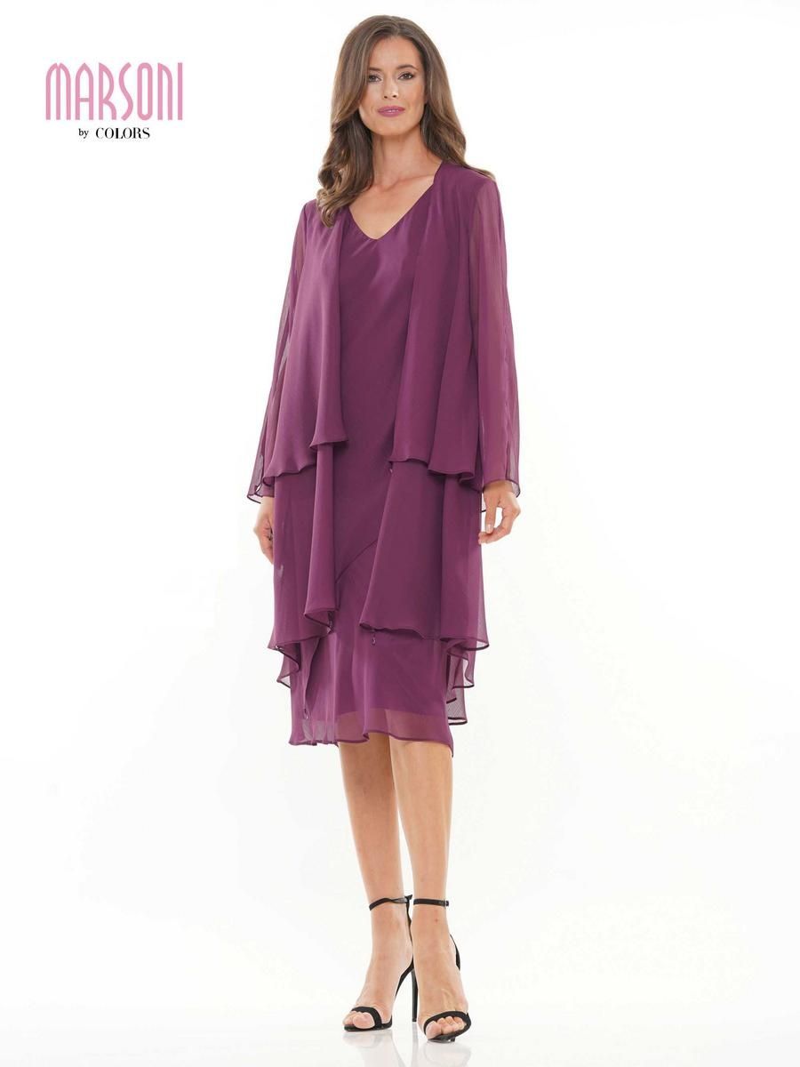 Style M307 Marsoni Size 10 Purple Cocktail Dress on Queenly