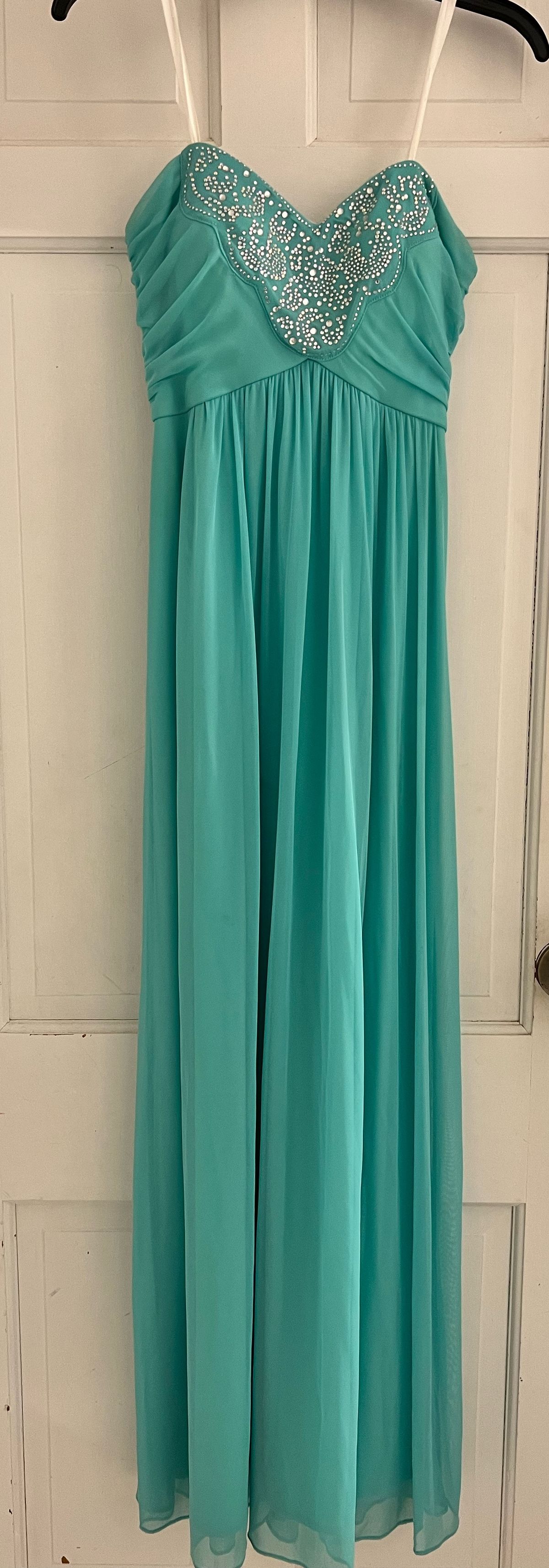 Blondie Nites Size 6 Prom Blue Floor Length Maxi on Queenly