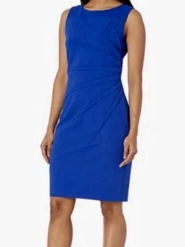 Calvin Klein Size 8 Pageant Interview Blue Cocktail Dress on Queenly