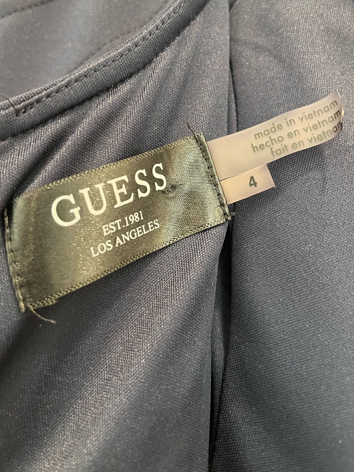 Guess Size 4 Navy Blue Cocktail Dress on Queenly