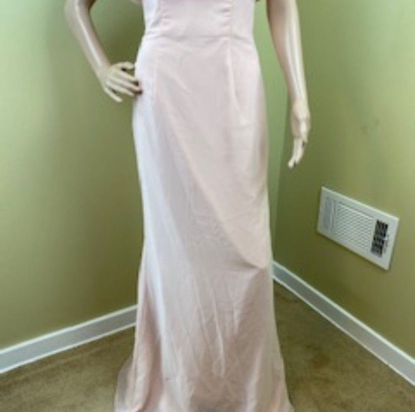 Kleinfeld Size 10 Nude A-line Dress on Queenly