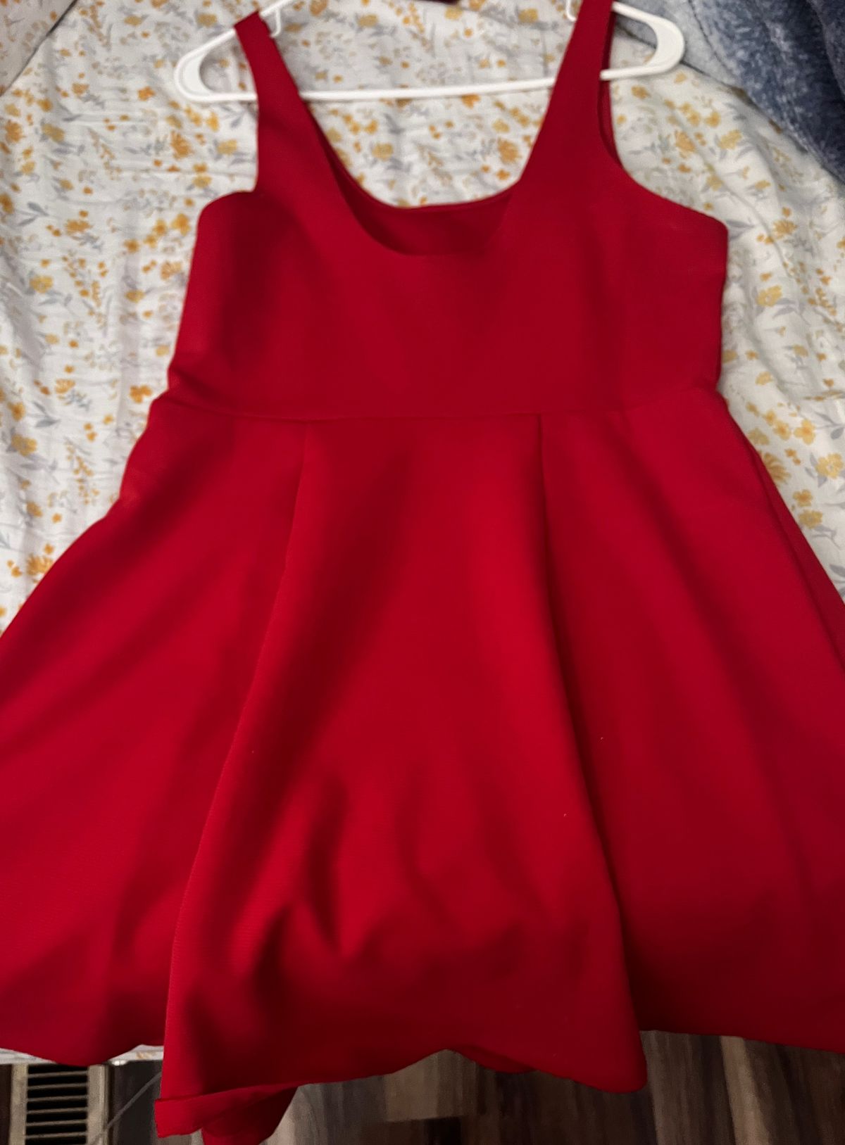 Size 12 Prom Red A-line Dress on Queenly