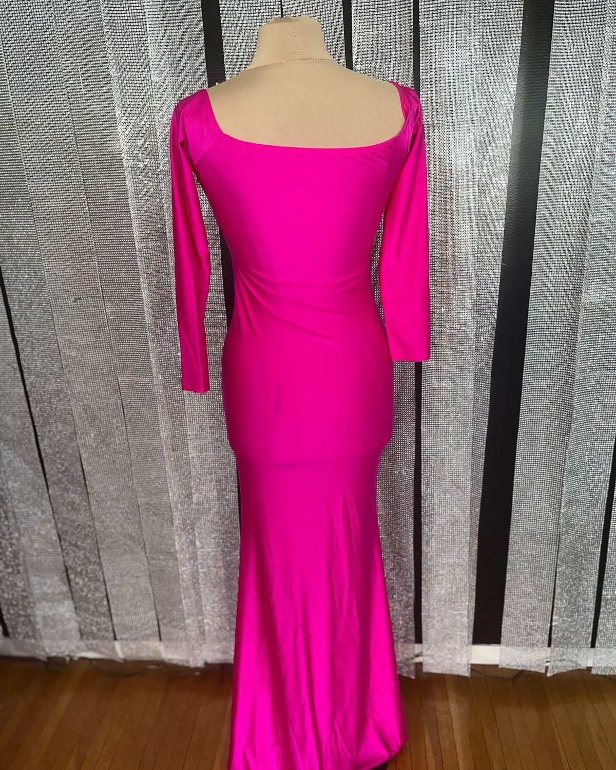 Size 4 Hot Pink Side Slit Dress on Queenly