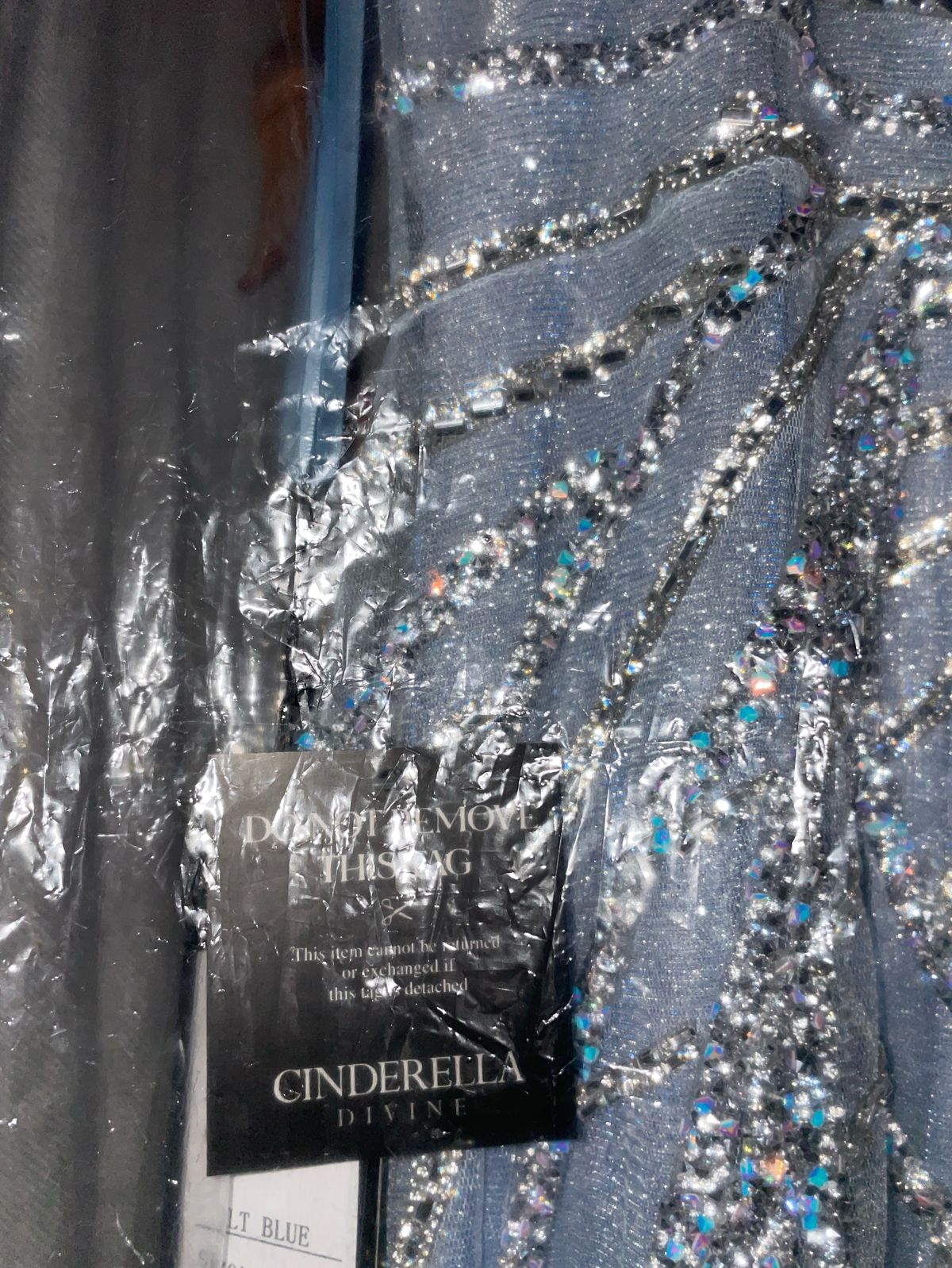 Cinderella Divine Size 8 Blue Mermaid Dress on Queenly