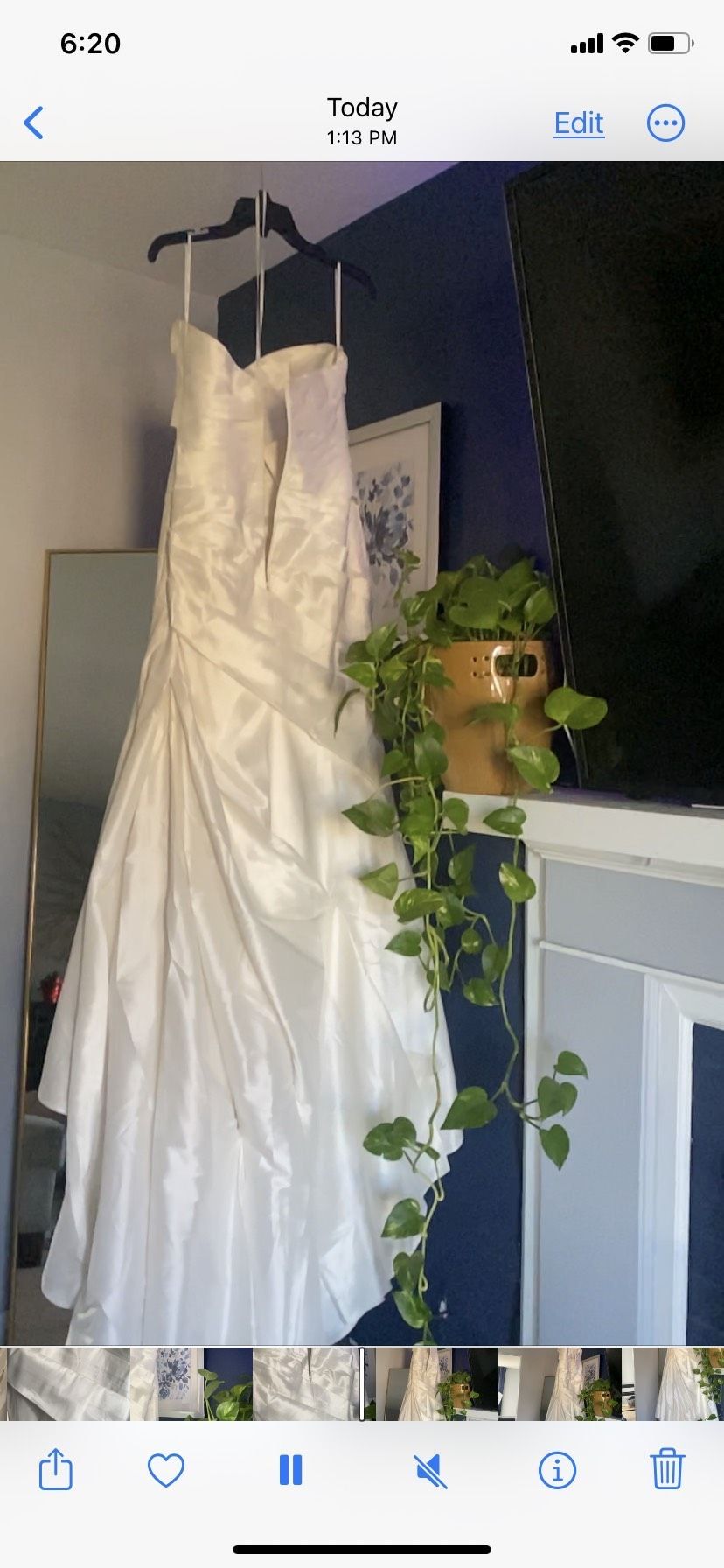 Badgley Mischka Size 10 Wedding White Mermaid Dress on Queenly