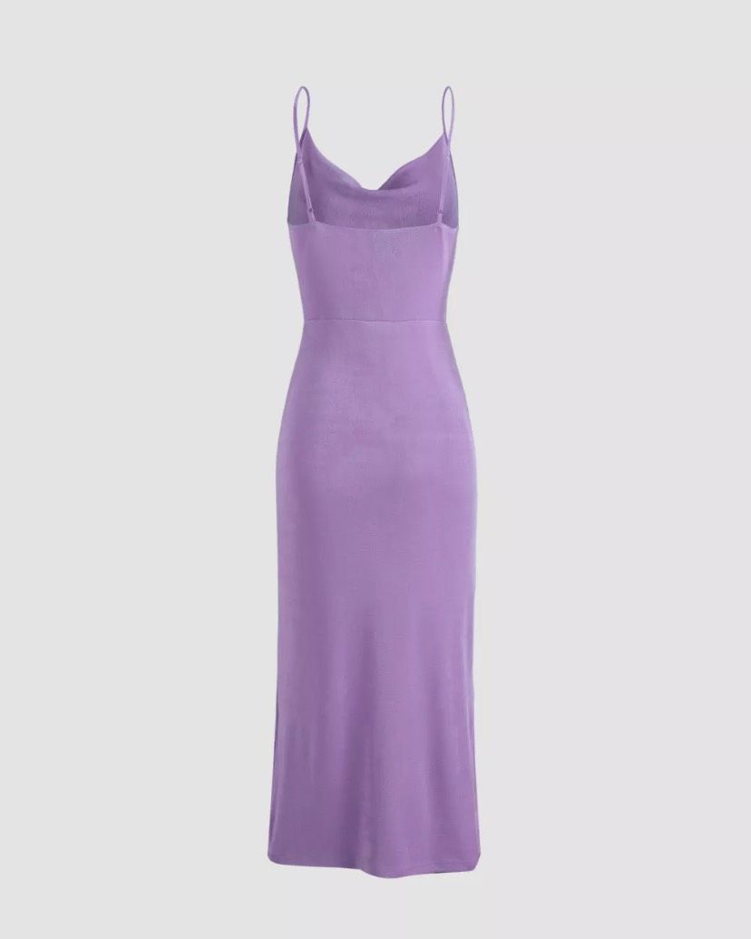 Cider Size 6 Purple Side Slit Dress on Queenly