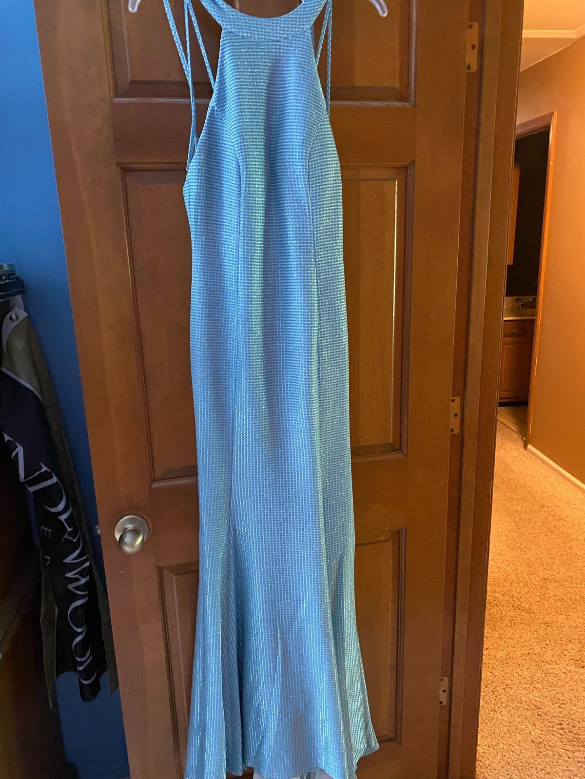 Size 4 Light Blue Mermaid Dress on Queenly