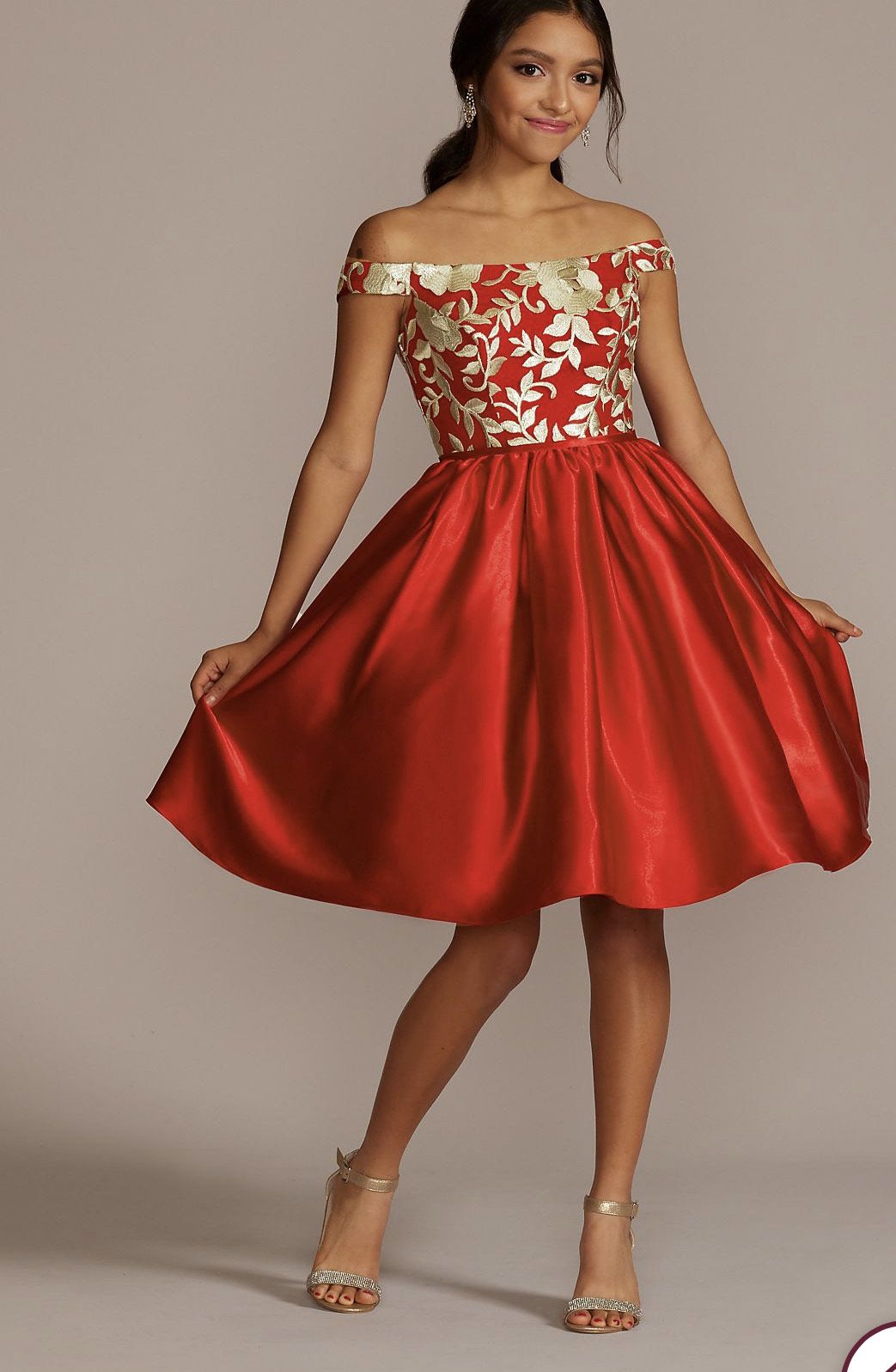 Size 8 Red Cocktail Dress on Queenly